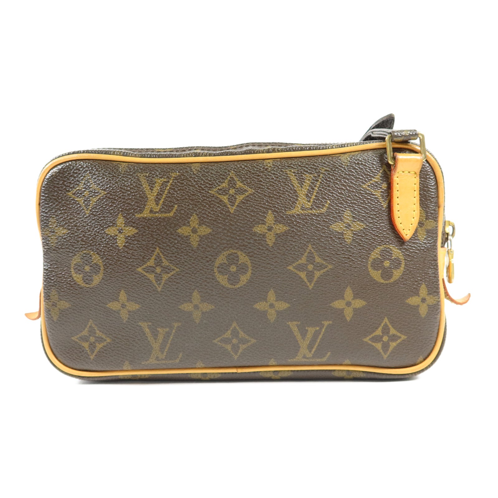LOUIS VUITTON Monogram Marly Bandouliere金扣肩背袋棕色