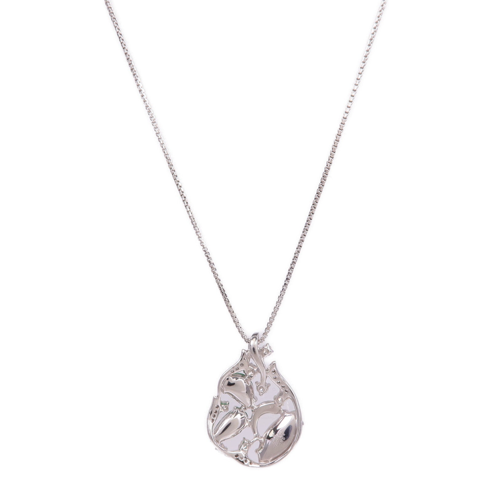 JEWELRY 18K白金Jade Diamond翡翠/鑽石項鍊
