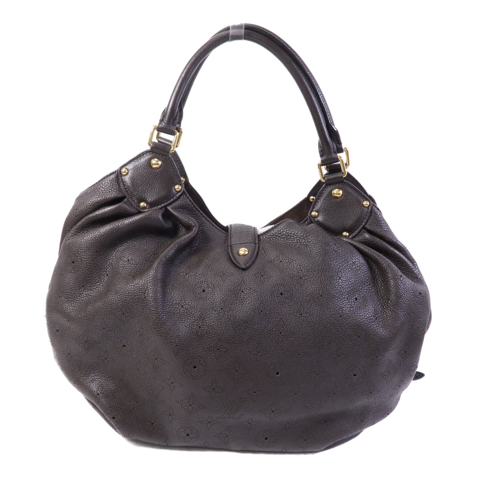 LOUIS VUITTON Monogram Mahina L金扣手挽袋