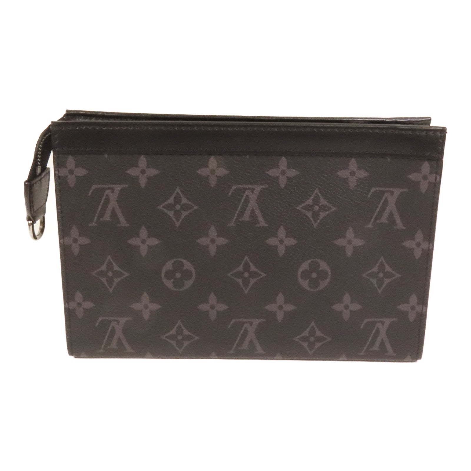 LOUIS VUITTON Monogram Eclipse Gaston銀扣肩背袋