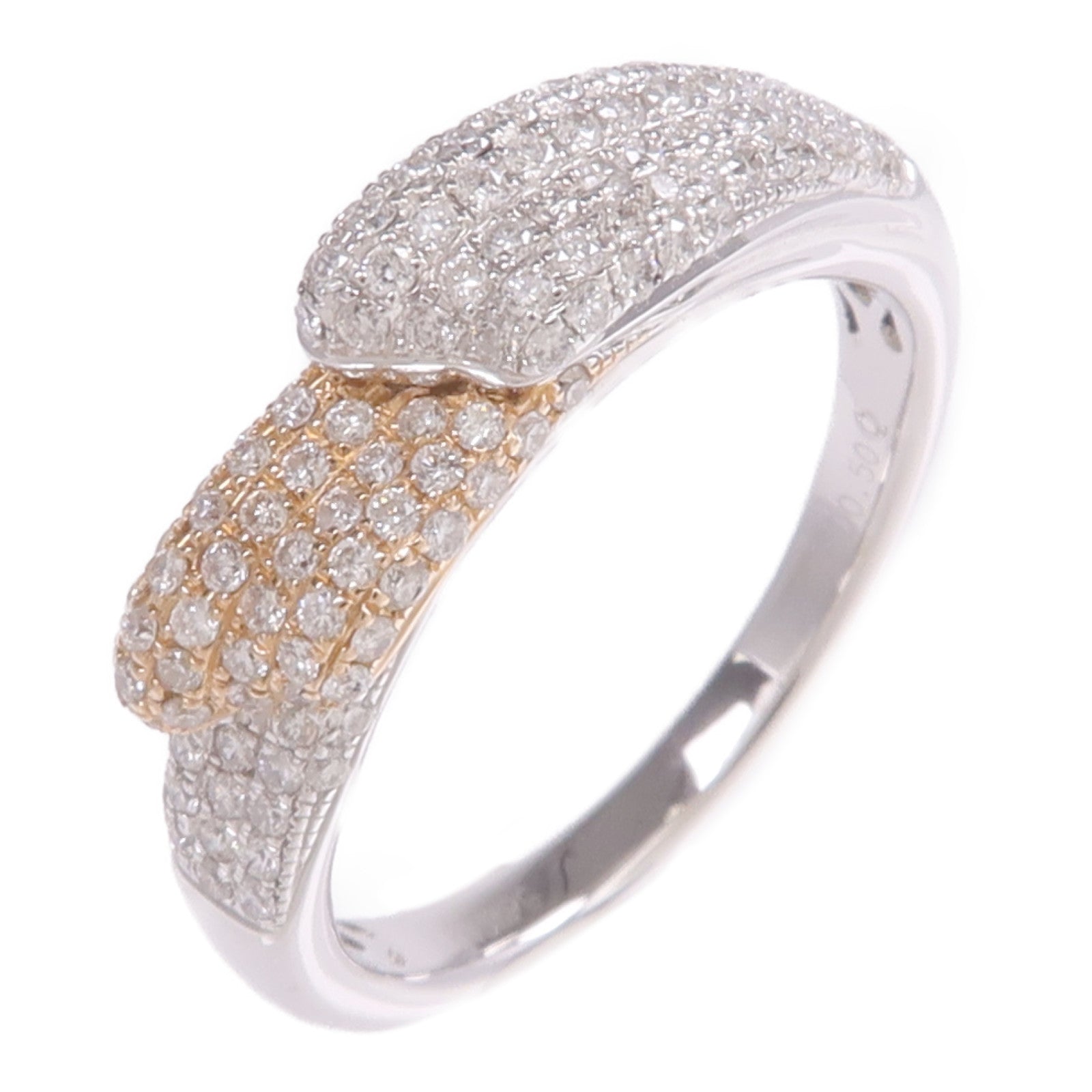 JEWELRY 18K白金/玫瑰金Diamond Ring鑽石戒指US#5.75