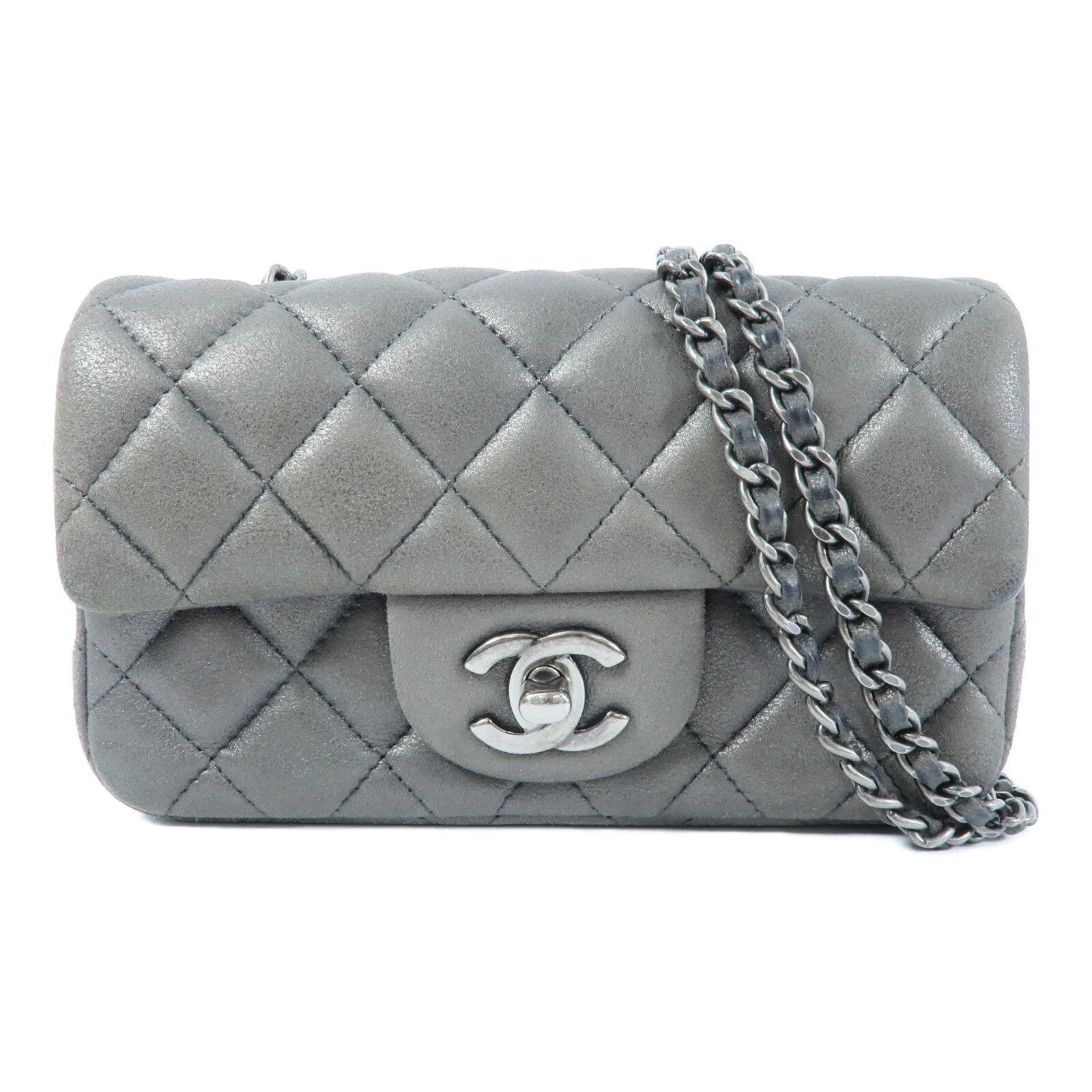 CHANEL 牛皮皮革Shoulder Bag鏈帶肩背袋