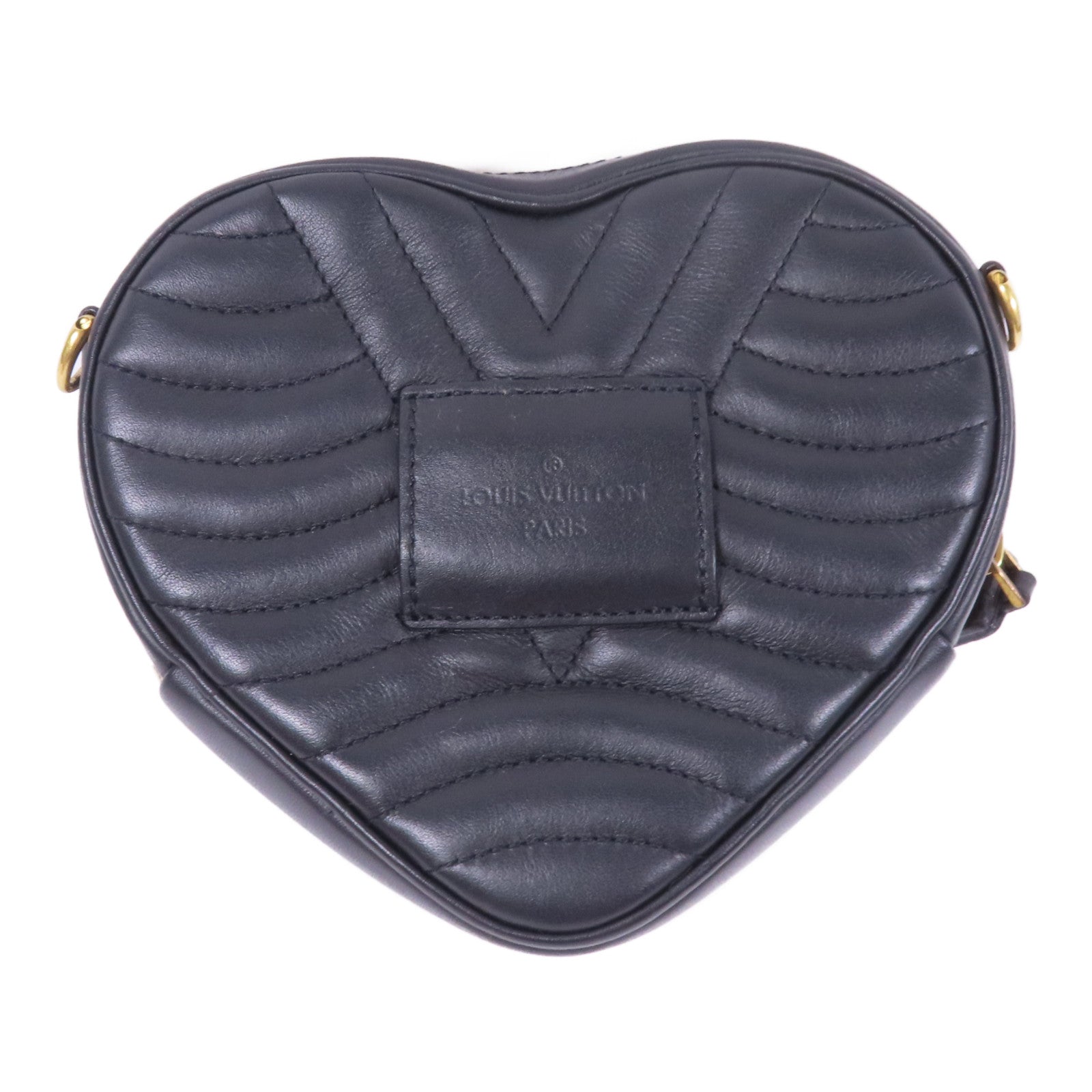 LOUIS VUITTON 牛皮皮革New Wave Heart Bag金扣肩背袋