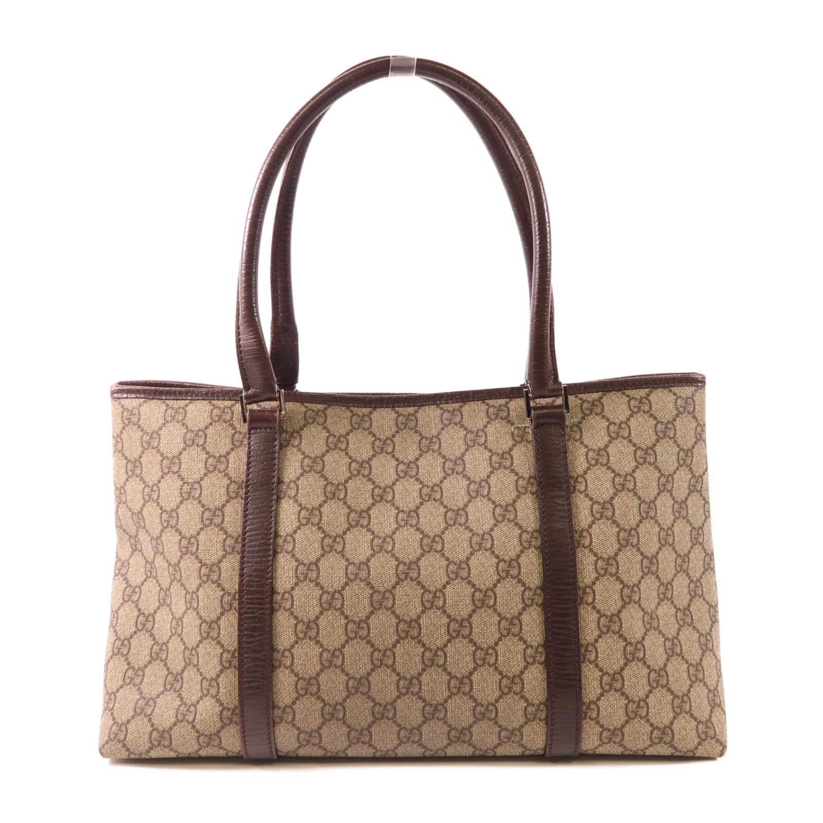 GUCCI SHW Tote Bag 114595 Coated Canvas Brown