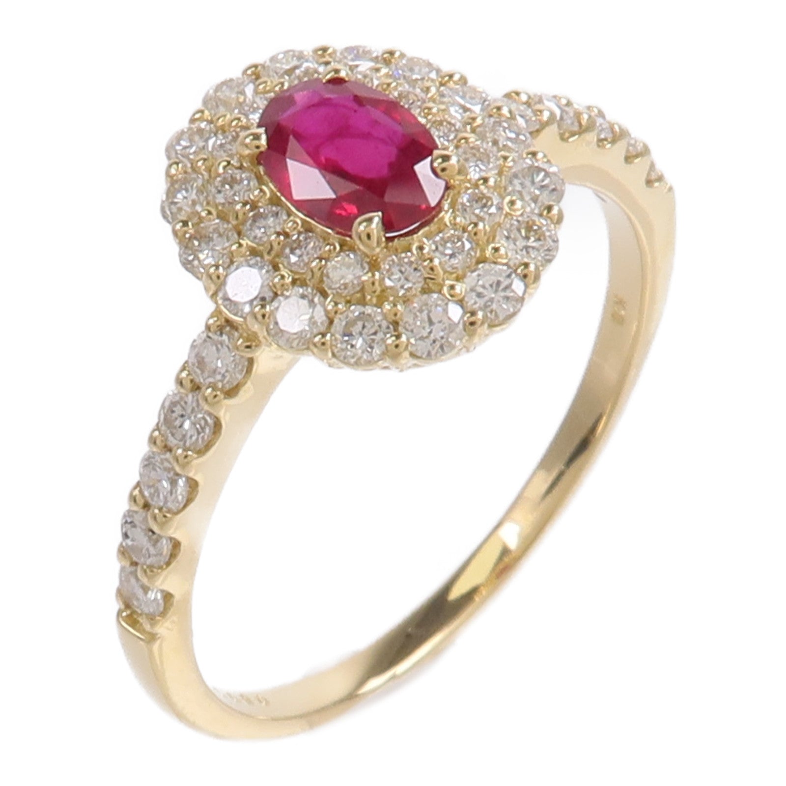JEWELRY 18K黃金Ruby Diamond Ring紅寶石/鑽石戒指