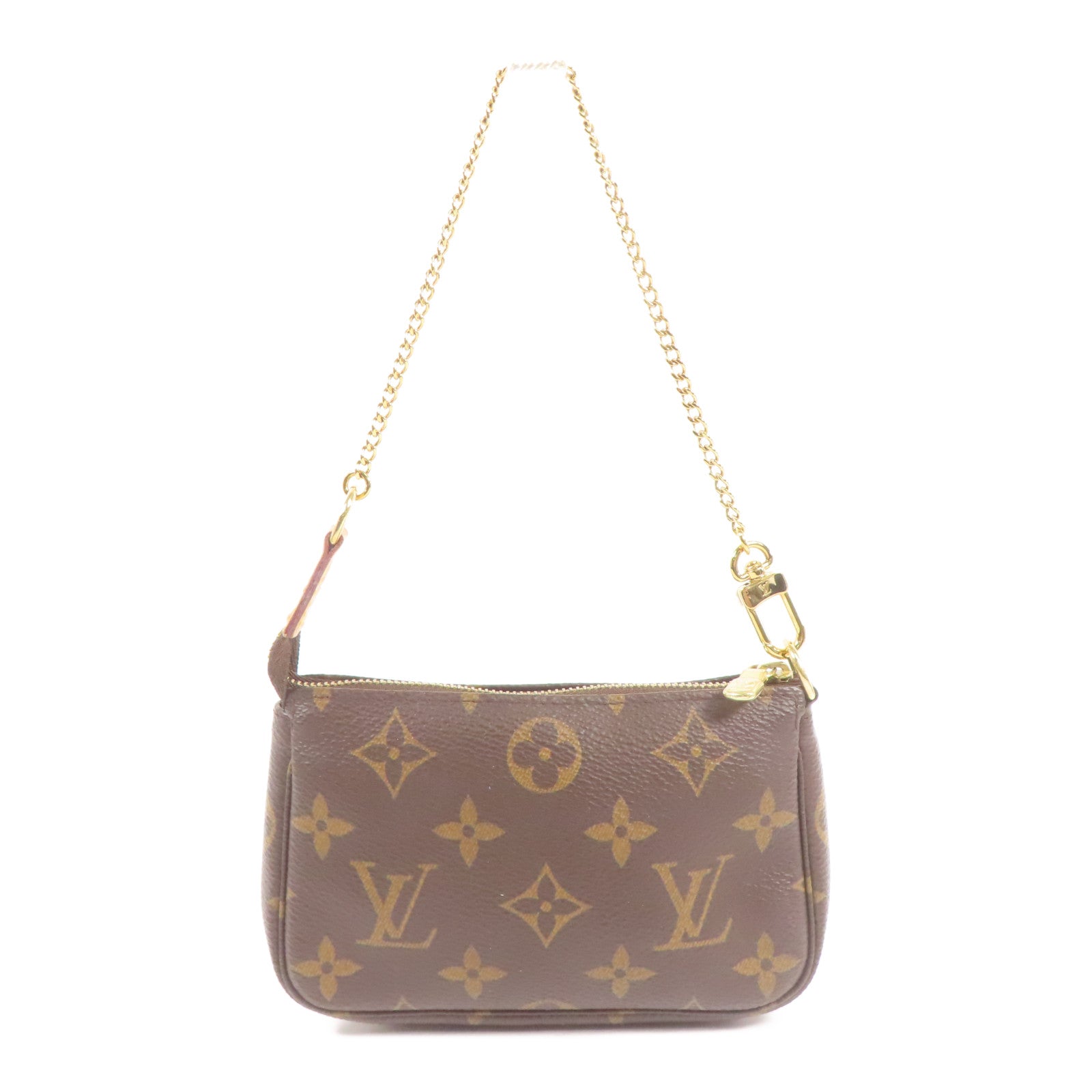 LOUIS VUITTON LV GHW Mini Pochette Accessoires Handbag M58009 Monogram Brown