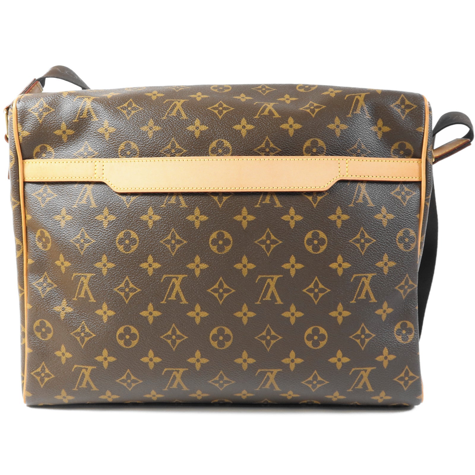 LOUIS VUITTON Monogram Abbesses金扣肩背袋棕色