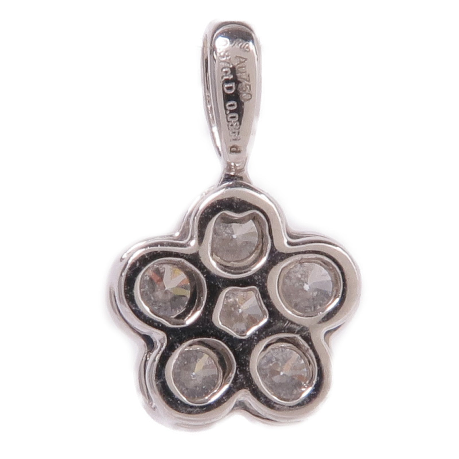 JEWELRY 18K白金Diamond Pendant Top鑽石吊墜