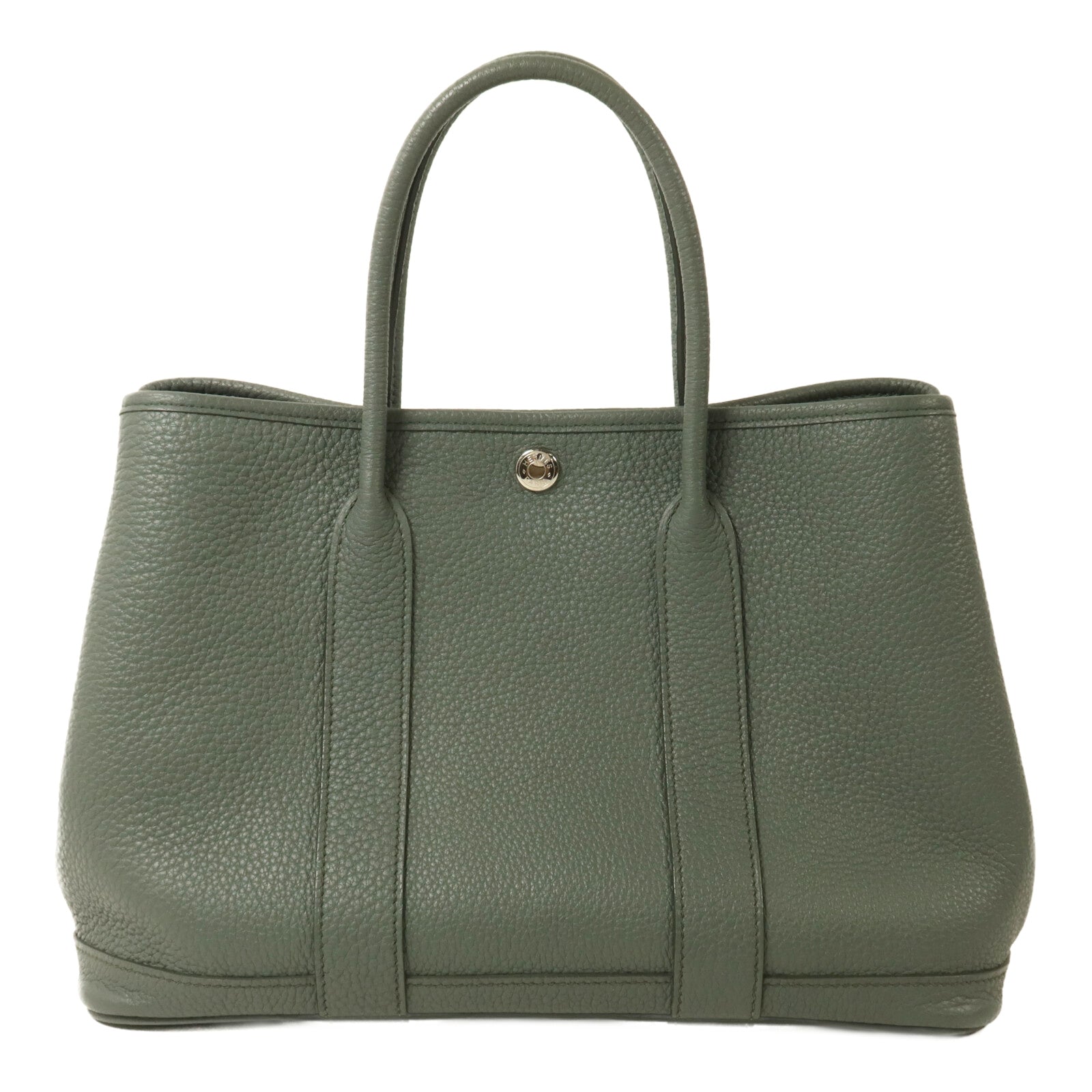 HERMES Negonda皮革Garden Party TPM手挽袋Vert Amande