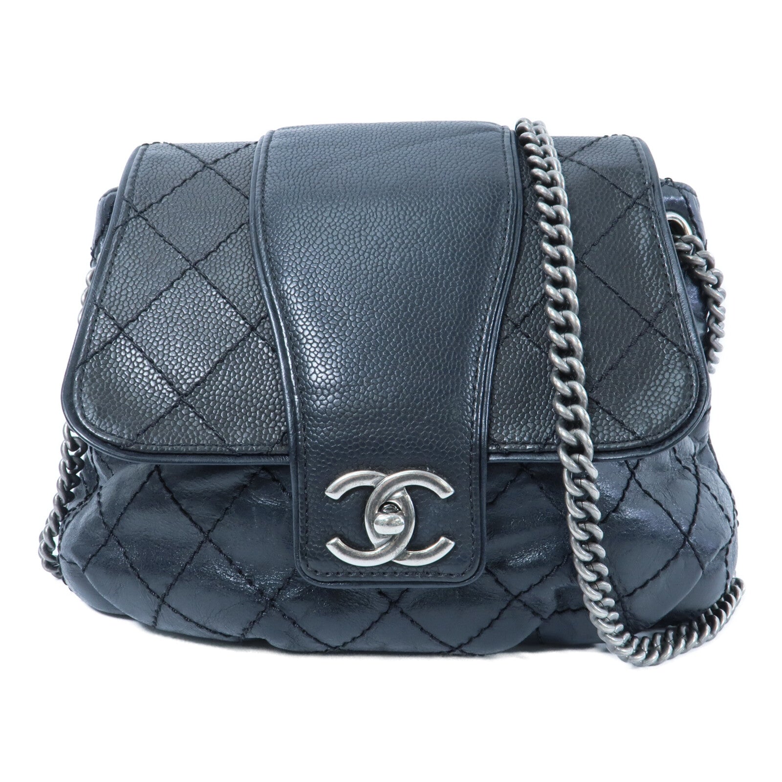 CHANEL 牛皮皮革Shoulder Bag鏈帶肩背袋