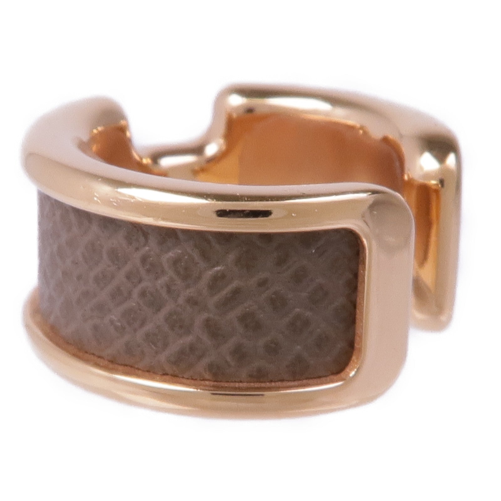 HERMES 【激減優惠】金屬/皮革Olympe Ear Cuff耳夾