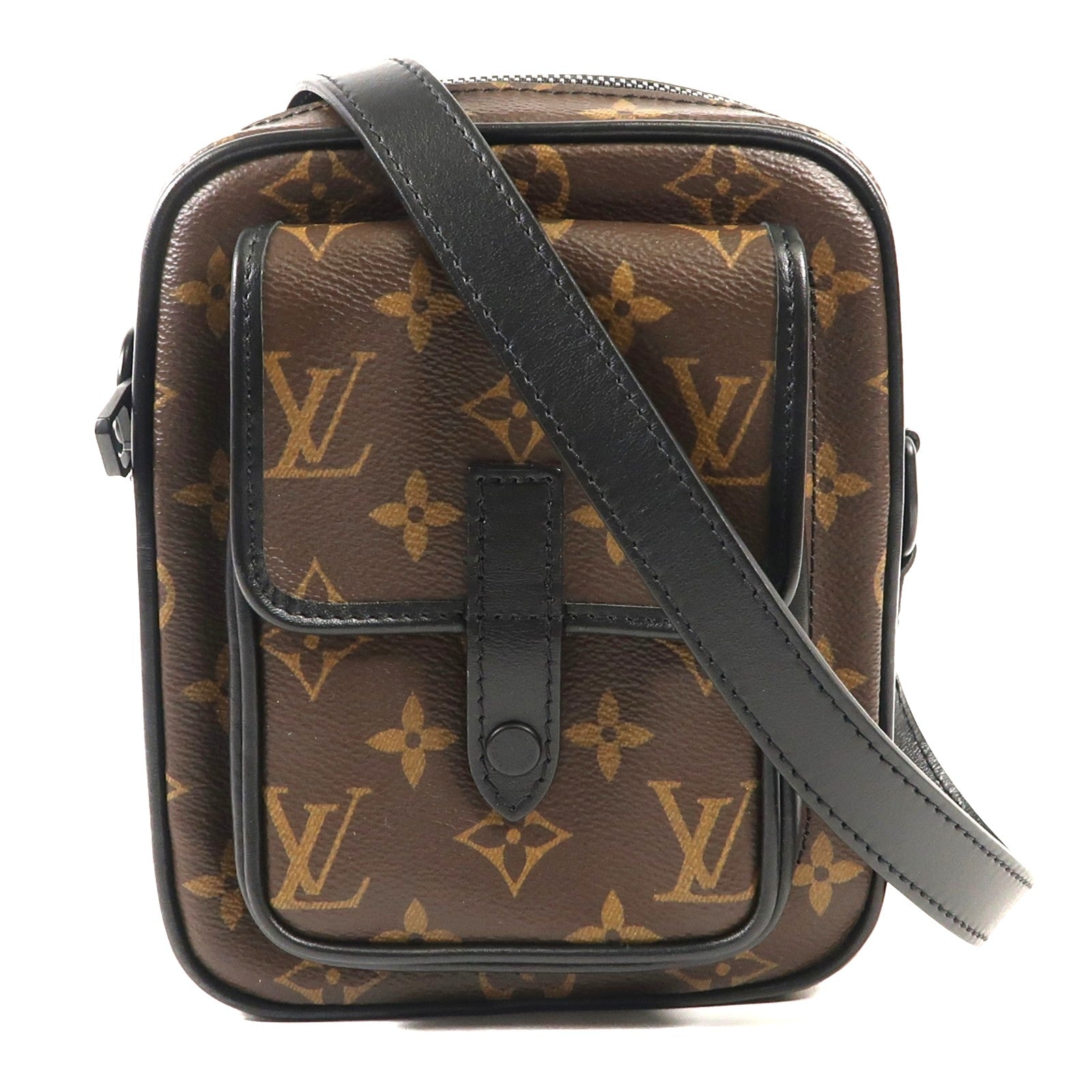 LOUIS VUITTON Monogram Macassar Christopher Wearable Wallet肩背袋