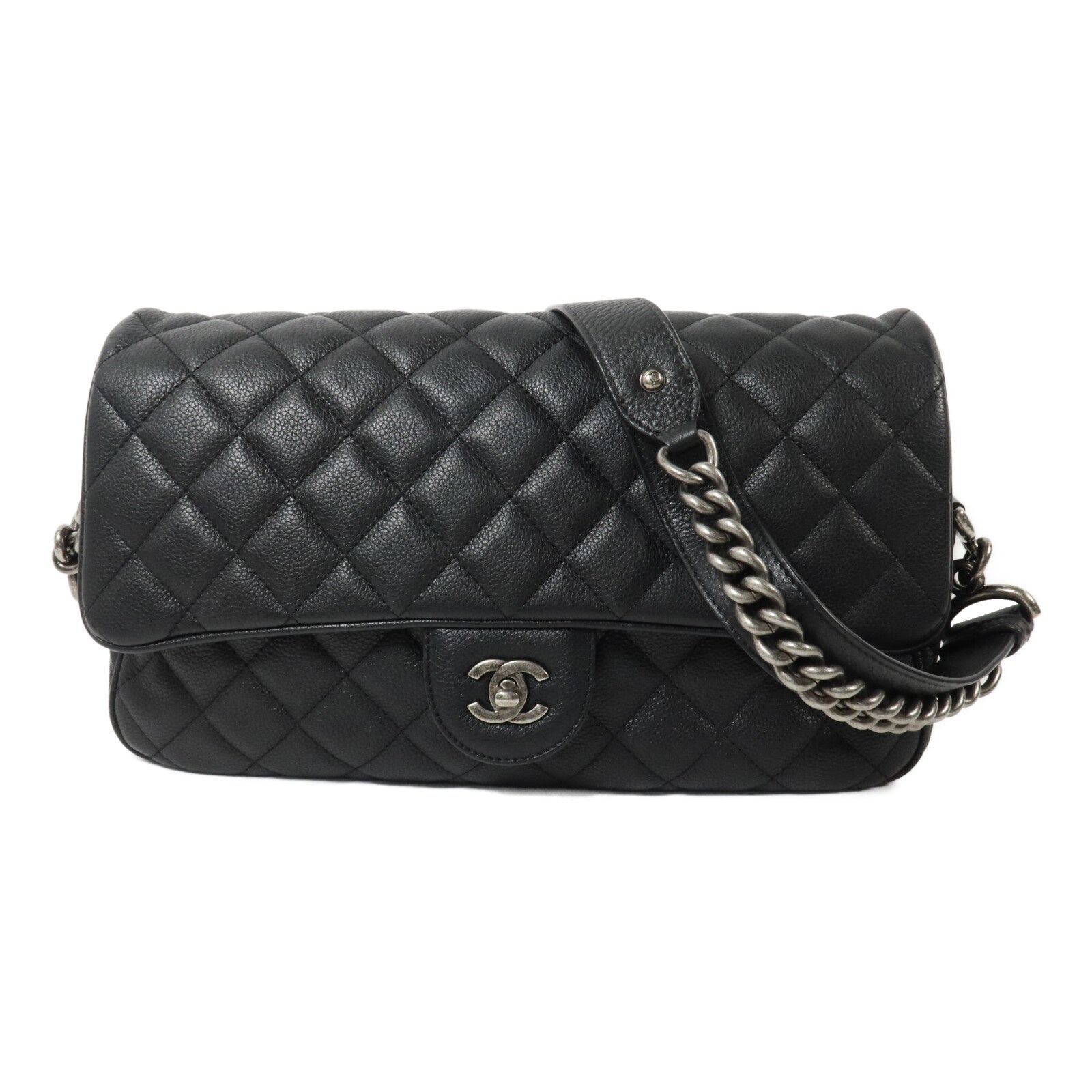 CHANEL 牛皮皮革Shoulder Bag鏈帶肩背袋