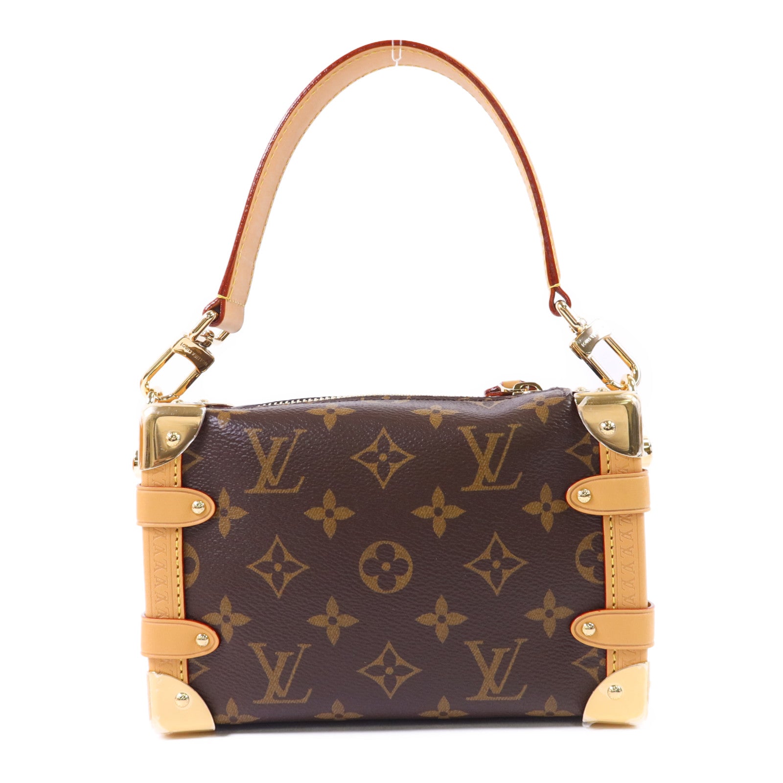 LOUIS VUITTON Monogram Side Trunk PM金扣手挽肩背兩用袋