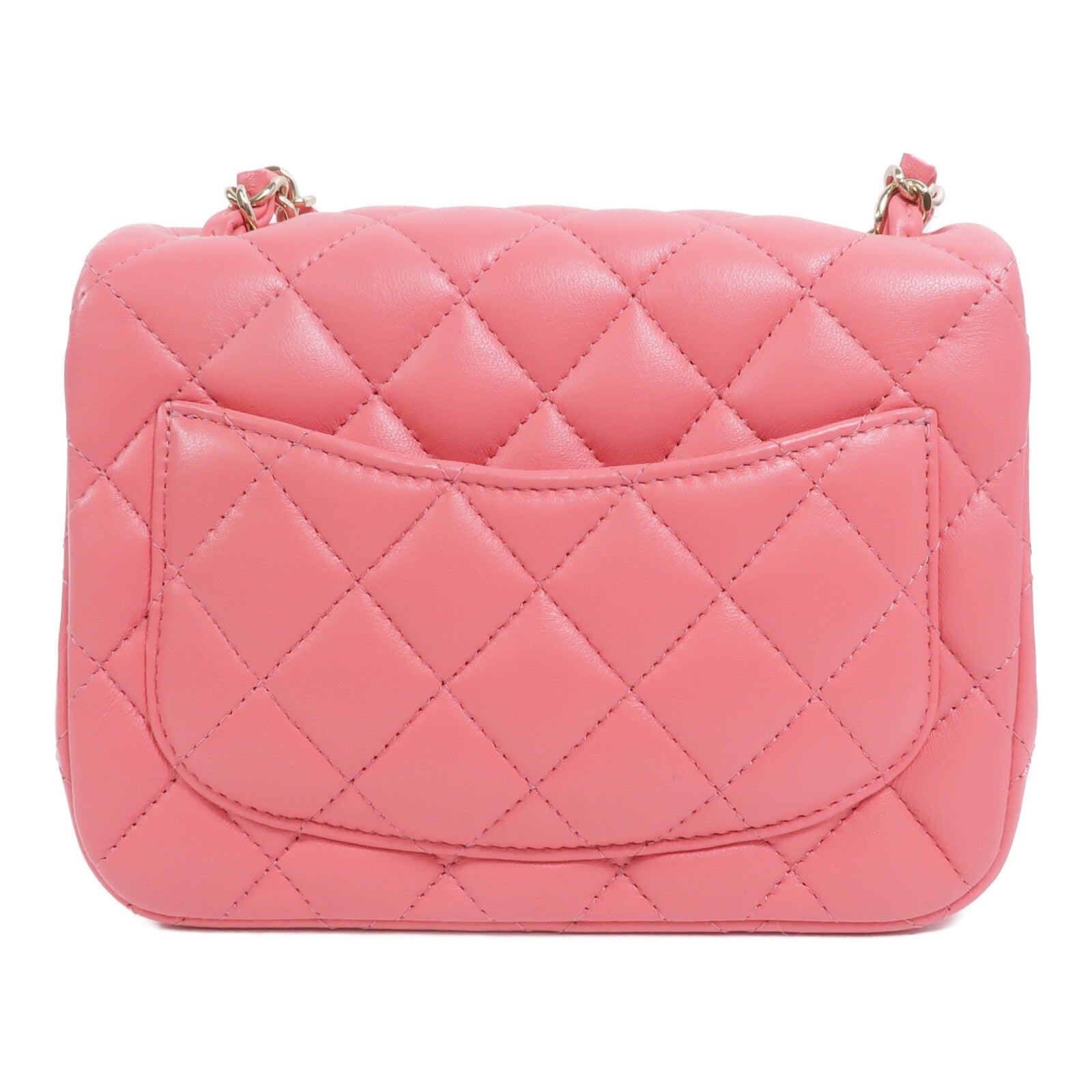 CHANEL 羊皮皮革Mini Classic 17鏈帶肩背袋