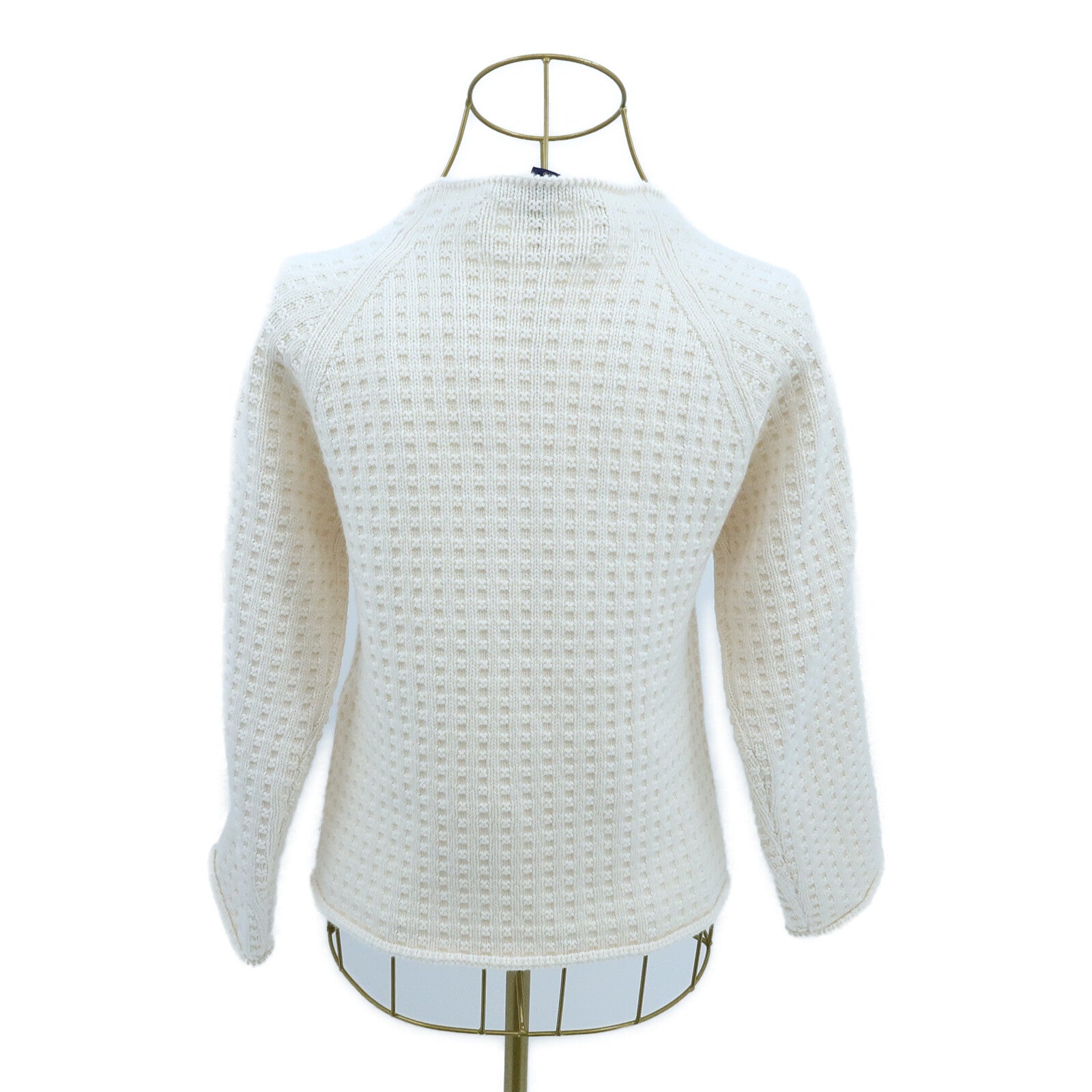 LOUIS VUITTON Wool/Cotton/Cashmere Waffle Knit Top針織