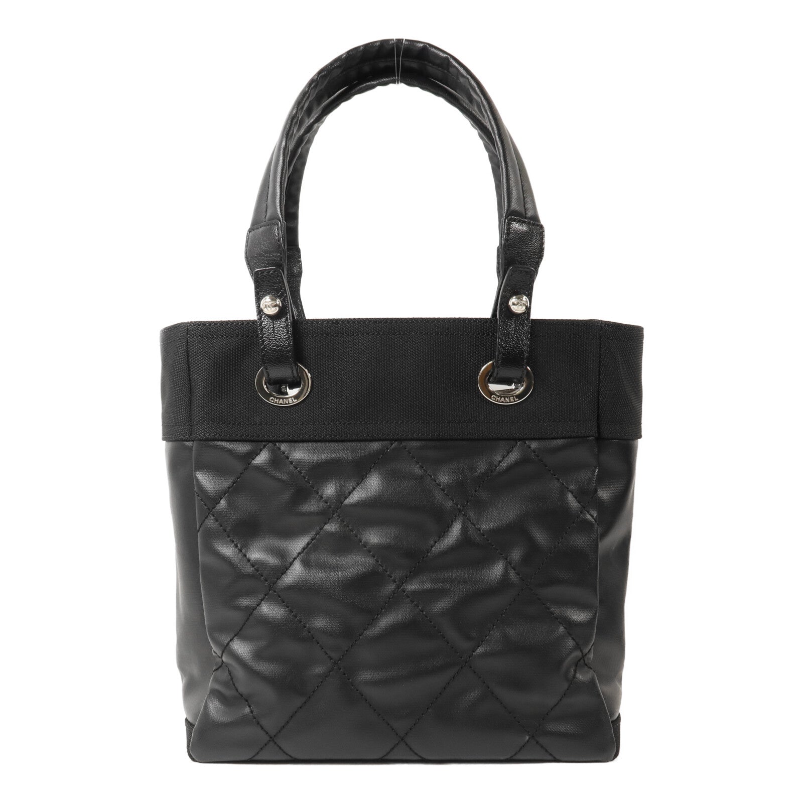 CHANEL 塗層帆布/尼龍Paris Biarritz手挽袋