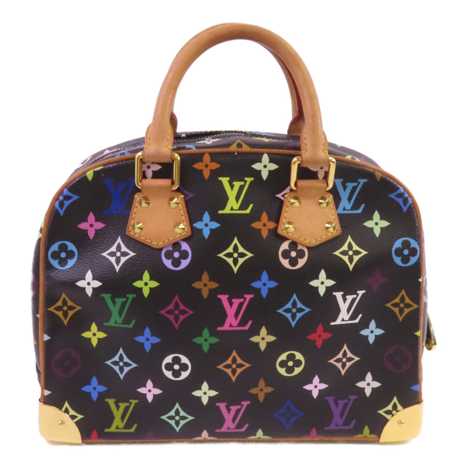 LOUIS VUITTON Monogram Multicolor Trouville金扣手挽袋