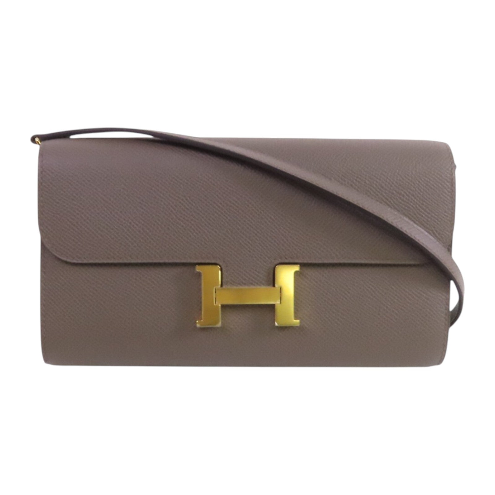 HERMES Epsom皮革Constance To Go金扣肩背袋
