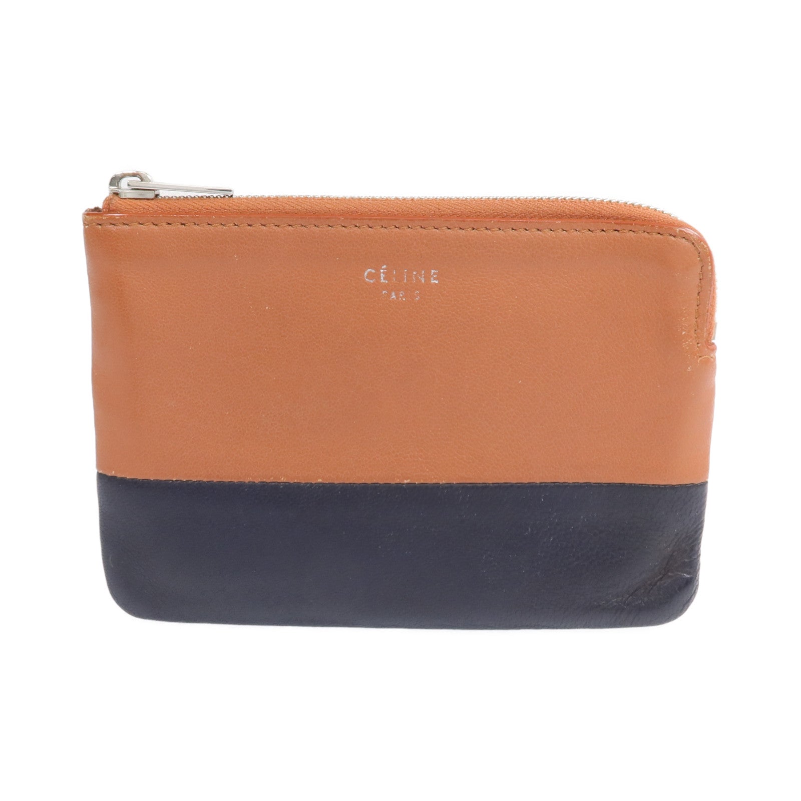 CELINE 【激減優惠】牛皮皮革Coin Case銀扣零錢包