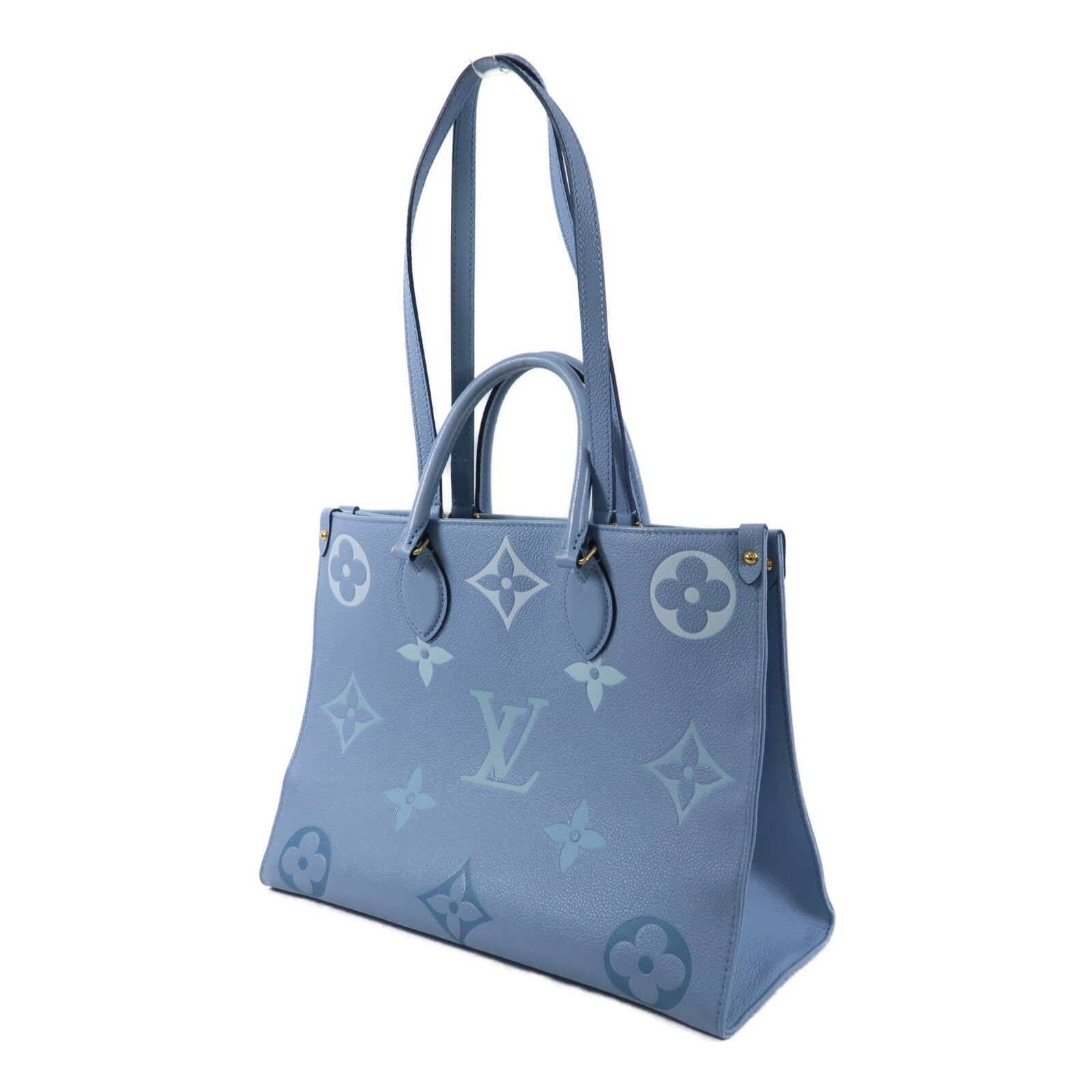 LOUIS VUITTON Monogram Empreinte On The Go MM手挽肩背兩用袋