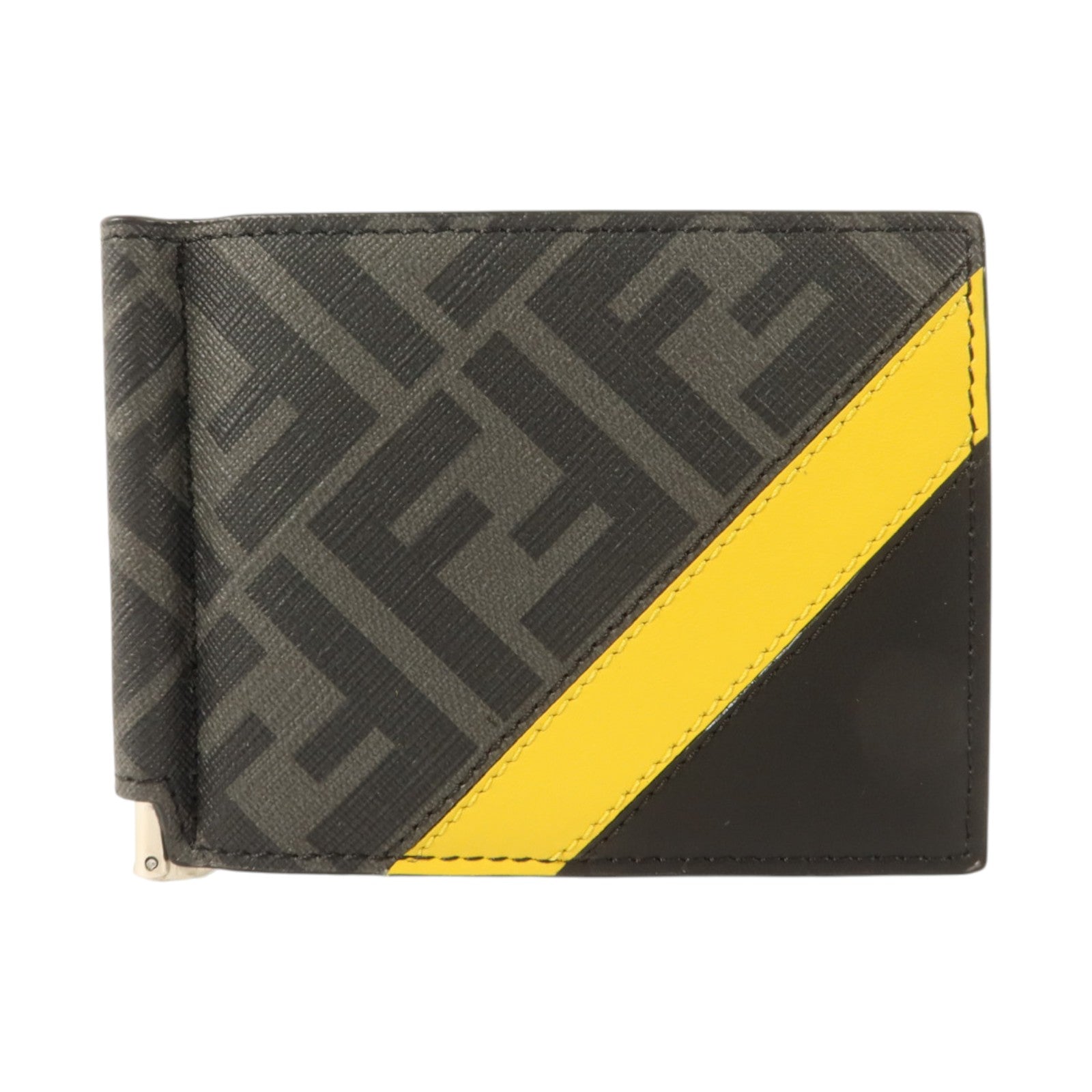 FENDI 塗層帆布Bifold Money Clip Wallet夾錢包