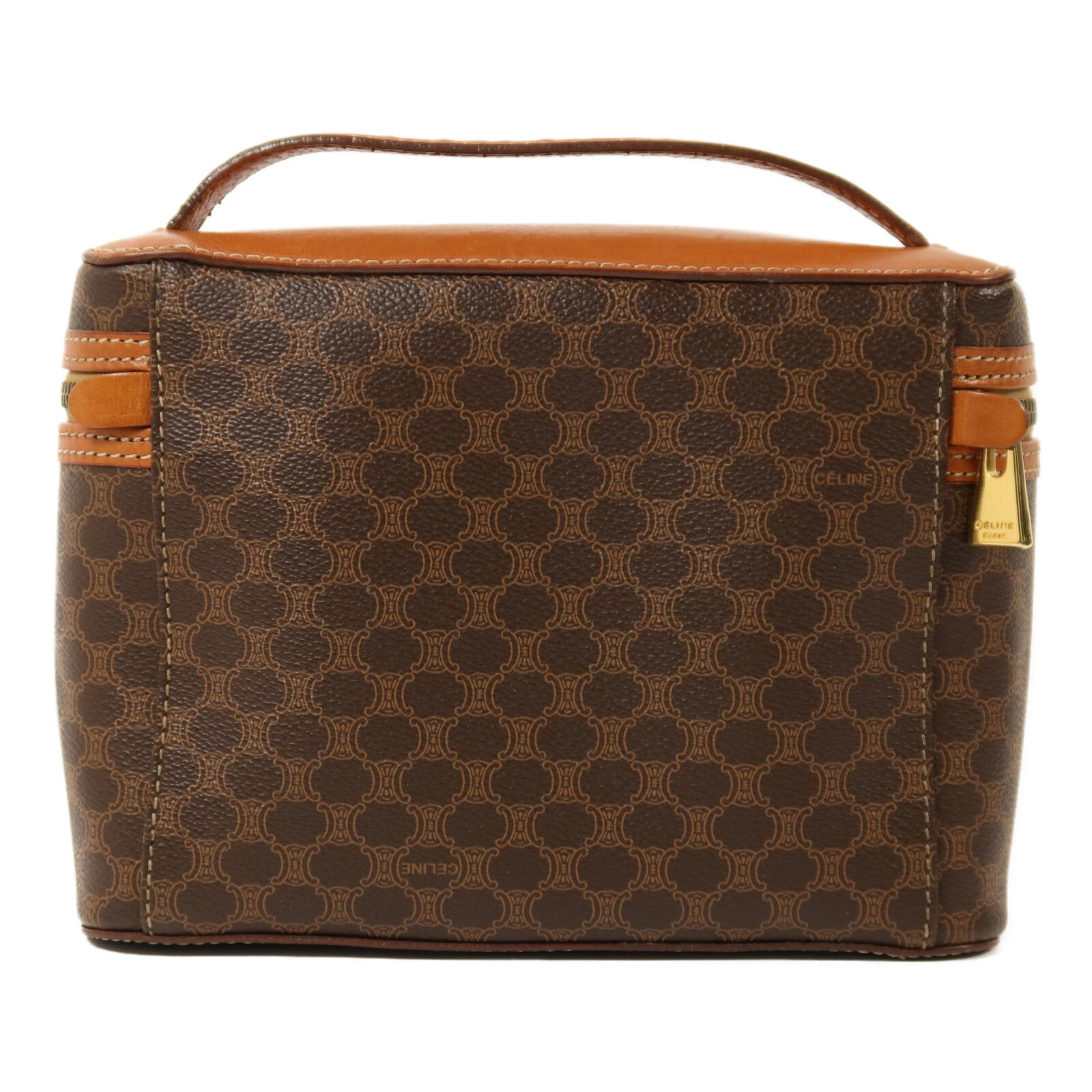 CELINE 牛皮皮革Vintage金扣手挽袋