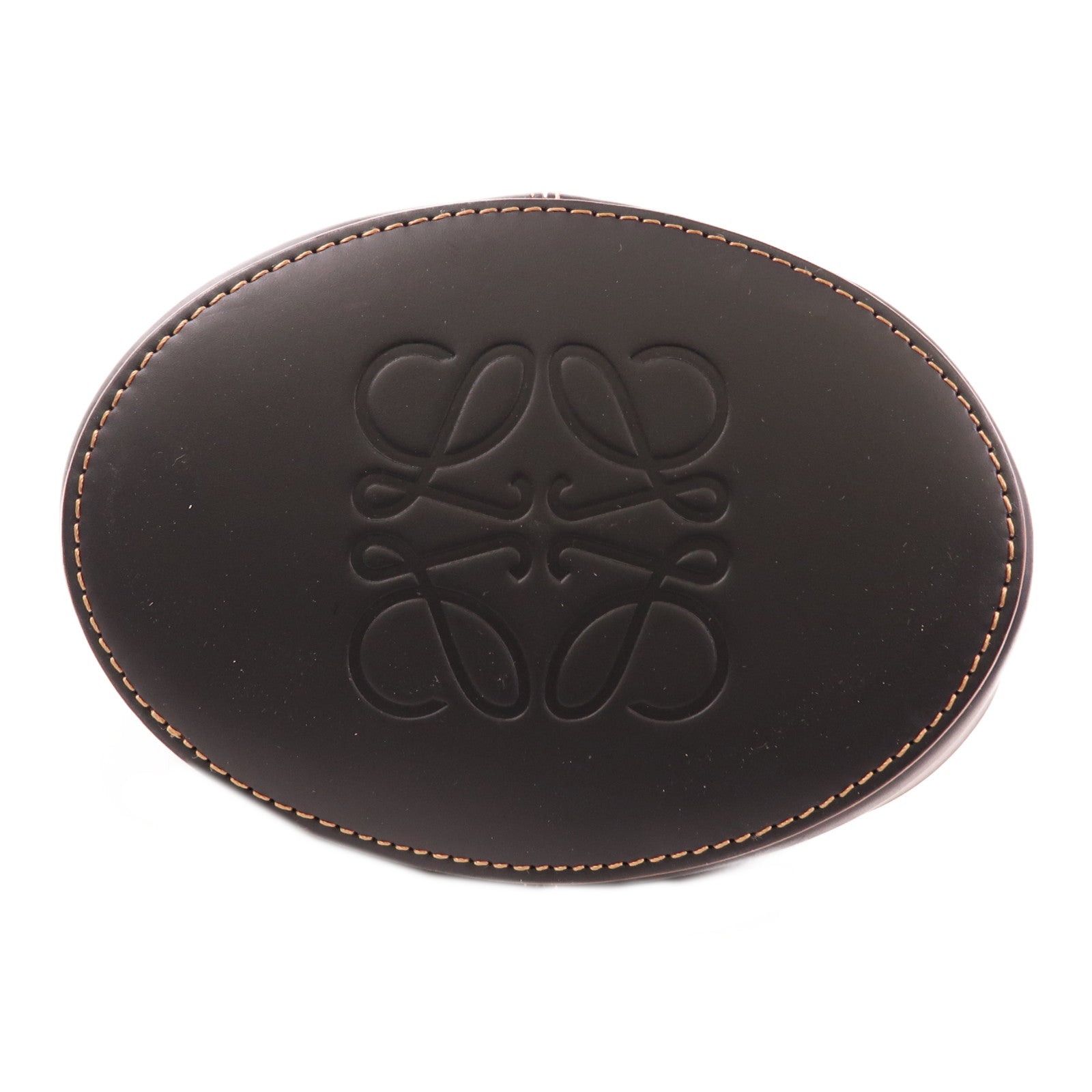 LOEWE 帆布/牛皮皮革Balloon Anagram銀扣手挽肩背兩用袋