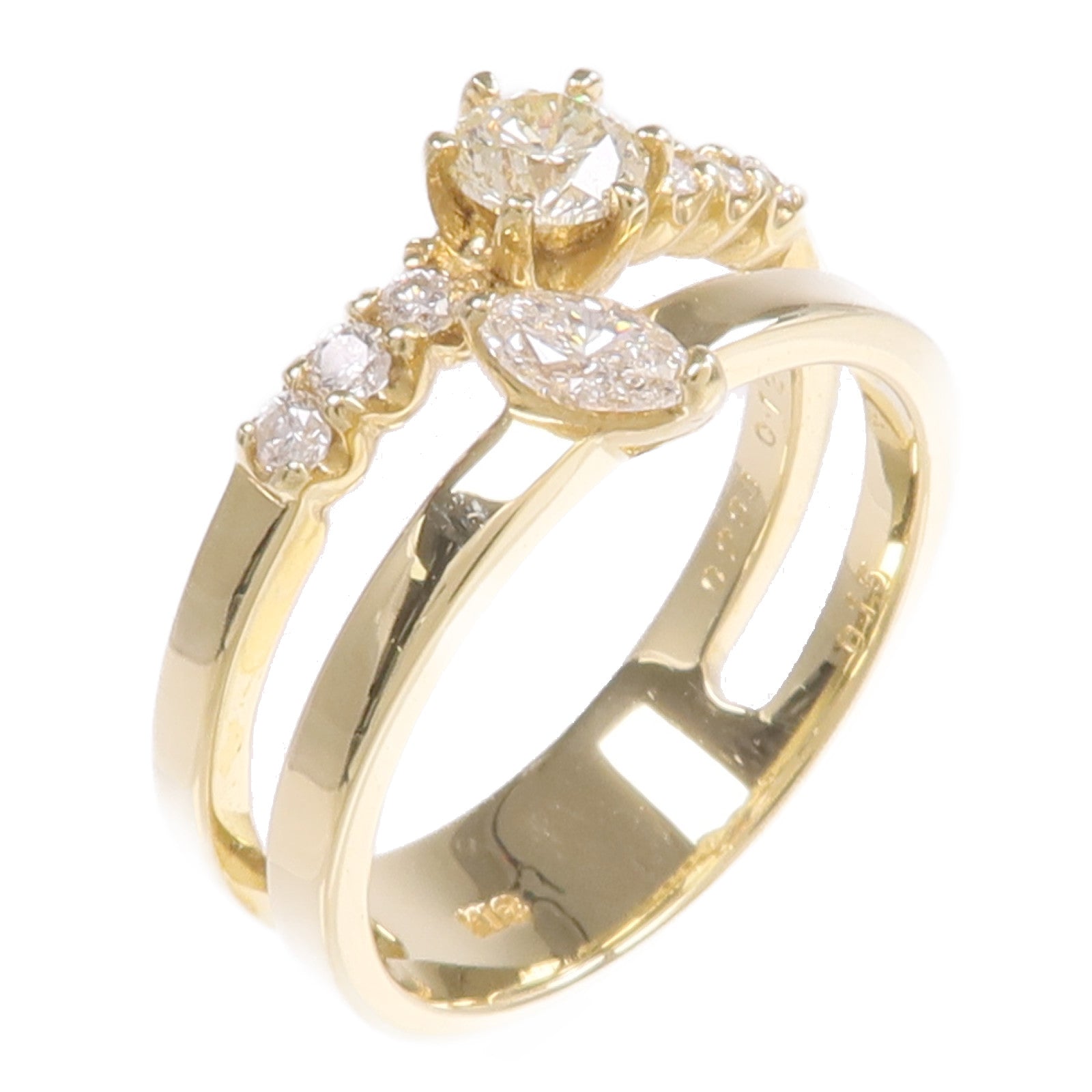 JEWELRY 18K黃金Diamond Ring鑽石戒指US#6