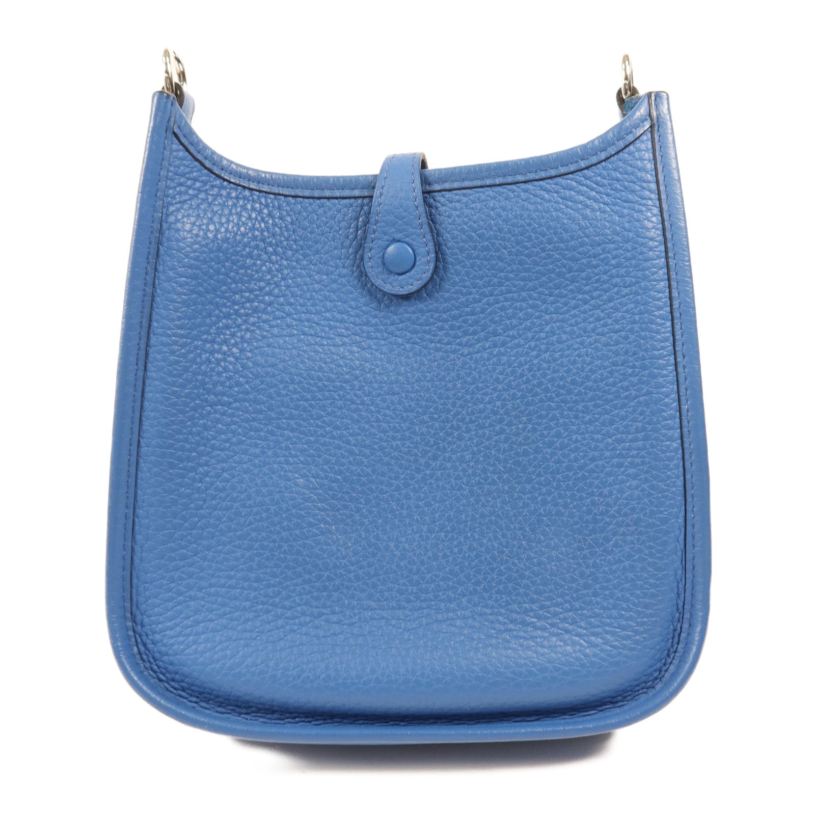 HERMES Clemence皮革Evelyne TPM銀扣肩背袋Mykonos