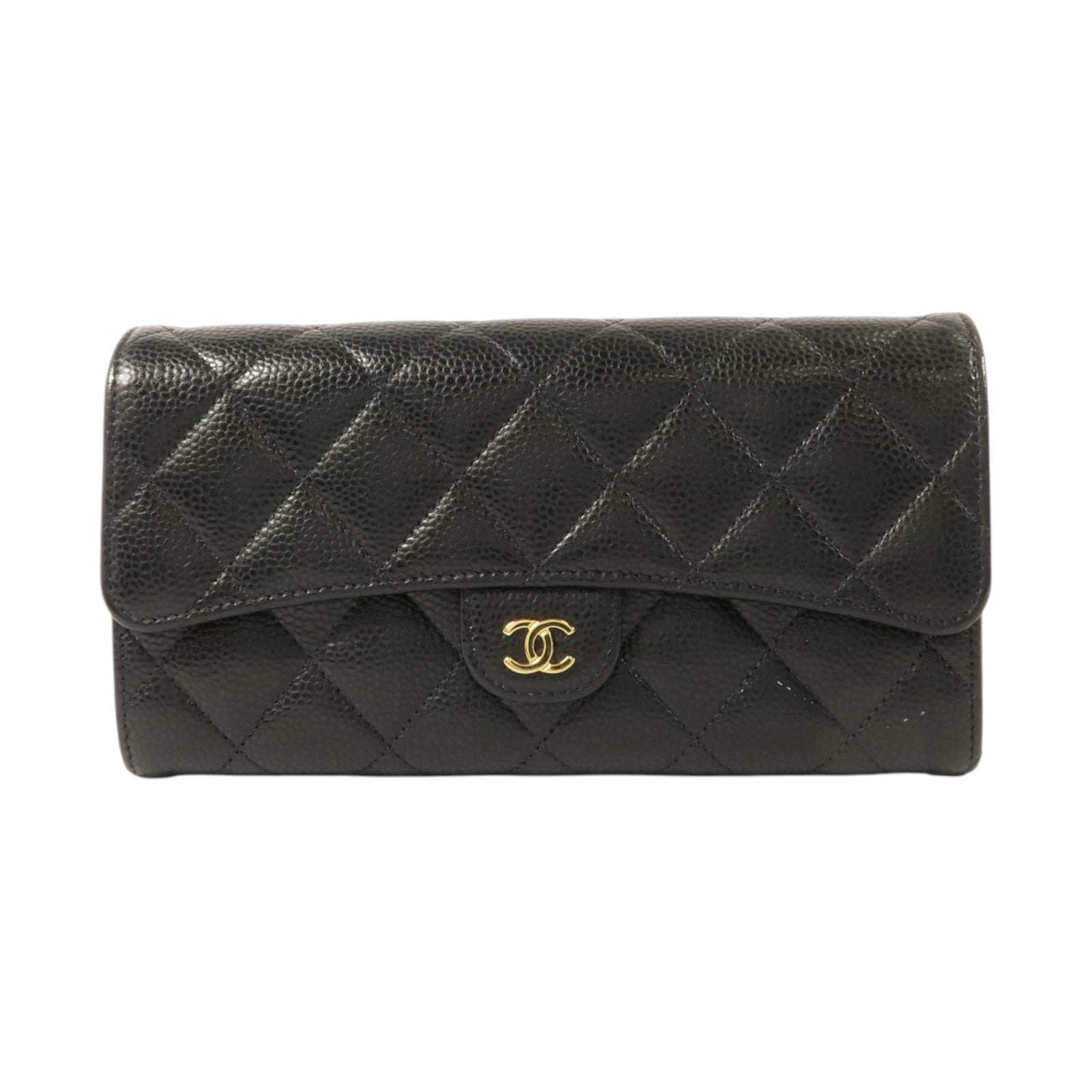 CHANEL 牛皮皮革Classic Long Flap Wallet長錢包