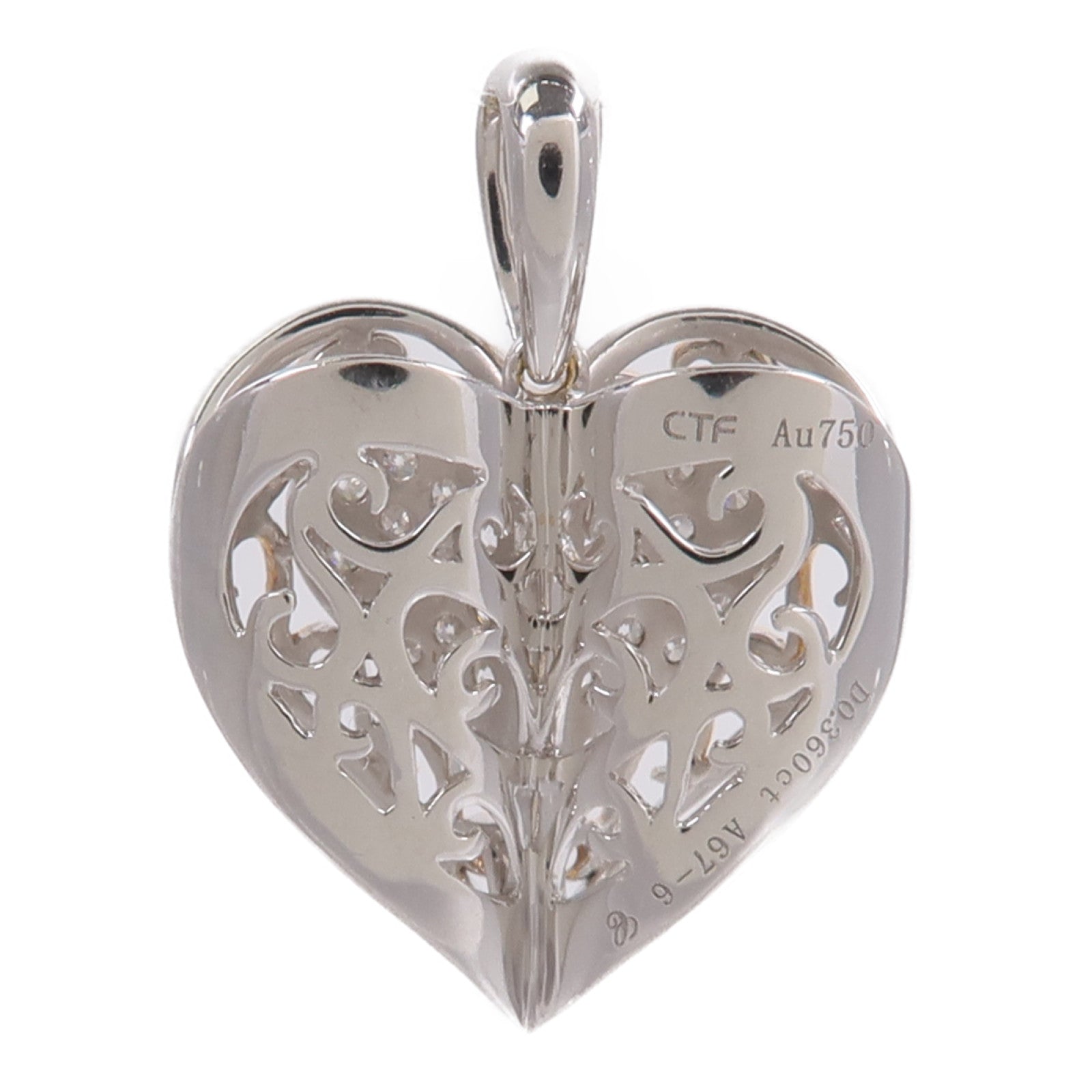 JEWELRY 18K白金/玫瑰金Diamond Pendant Top鑽石吊墜
