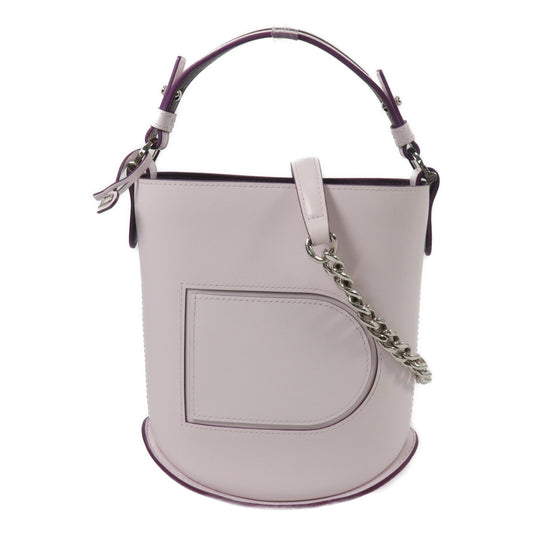 Delvaux 牛皮皮革Pin Mini Bucket鏈帶手挽肩背兩用袋