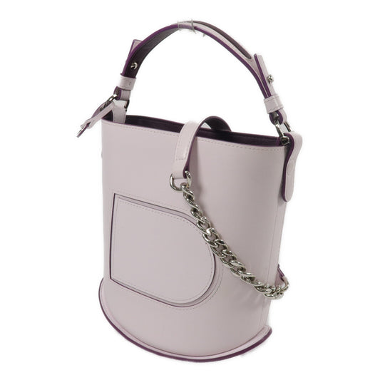 Delvaux 牛皮皮革Pin Mini Bucket鏈帶手挽肩背兩用袋