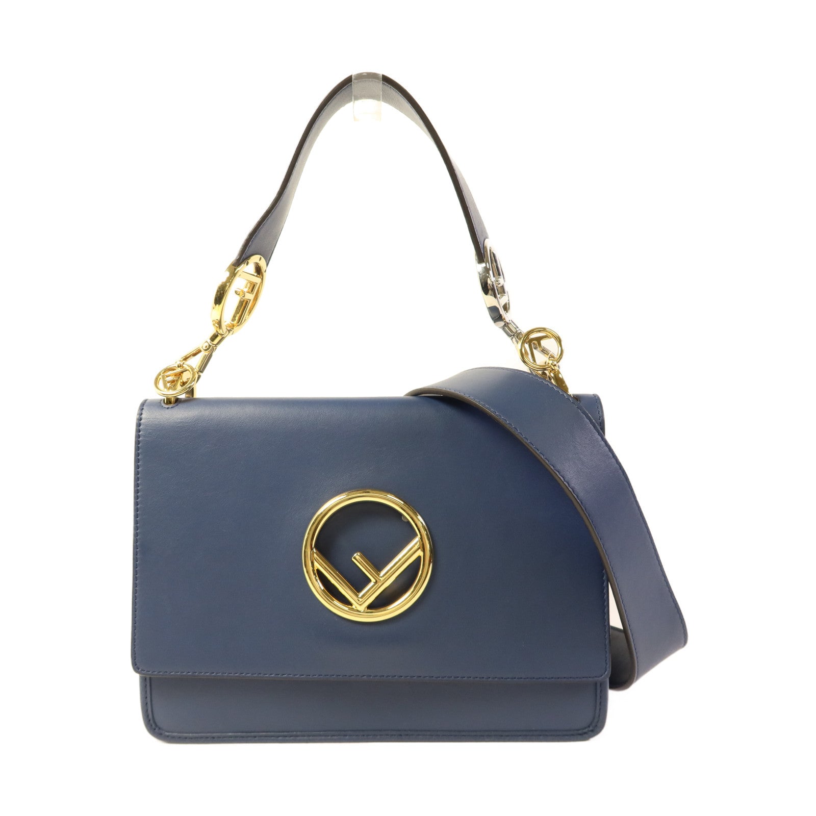 FENDI 牛皮皮革Kan I F Shoulder Bag手挽肩背兩用袋