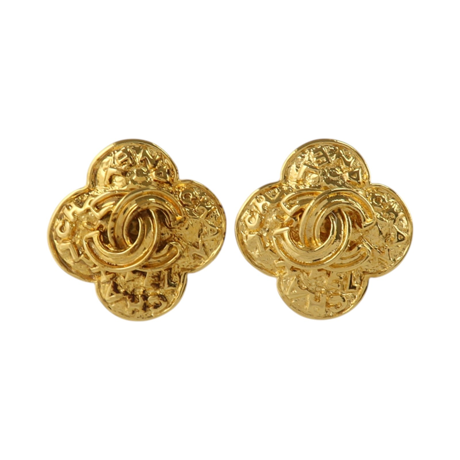 CHANEL 金屬Vintage Clip-On Earrings金扣耳環