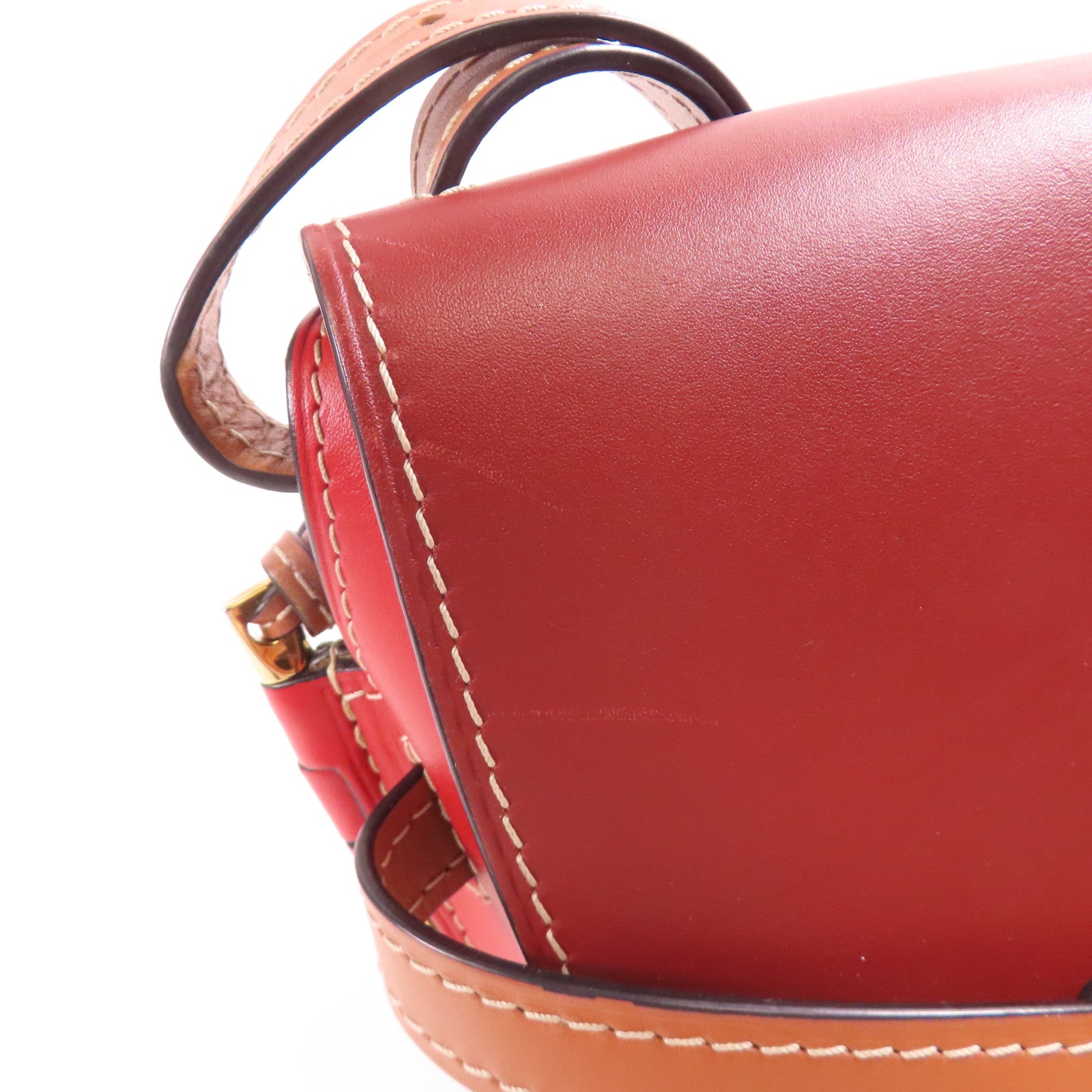 LOEWE 牛皮皮革Gate Bag金扣肩背袋