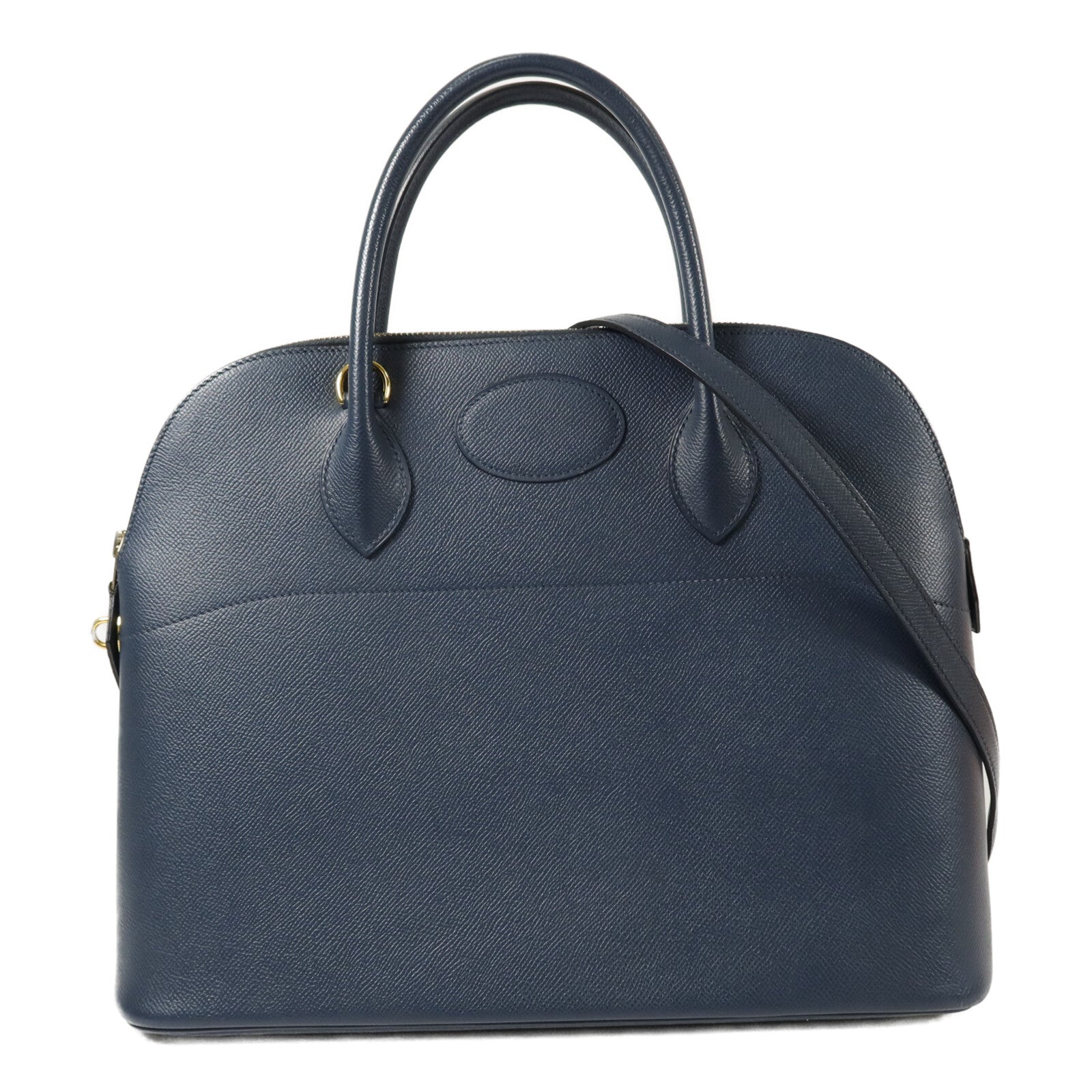 HERMES Epsom皮革Bolide 35手挽肩背兩用袋Bleu Saphir