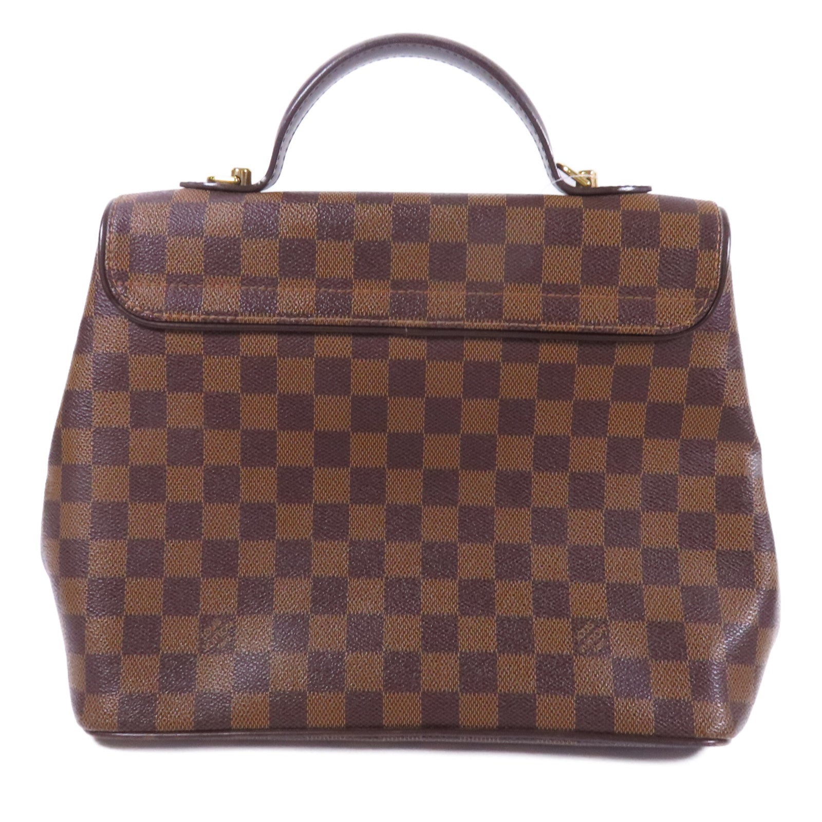 LOUIS VUITTON Damier Bergamo MM金扣手挽肩背兩用袋