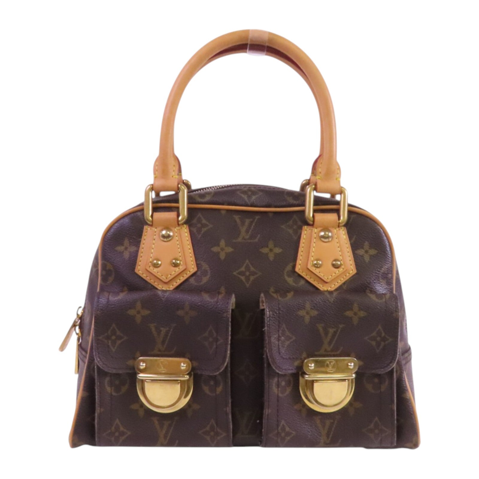 LOUIS VUITTON Monogram Manhttan PM金扣肩背袋