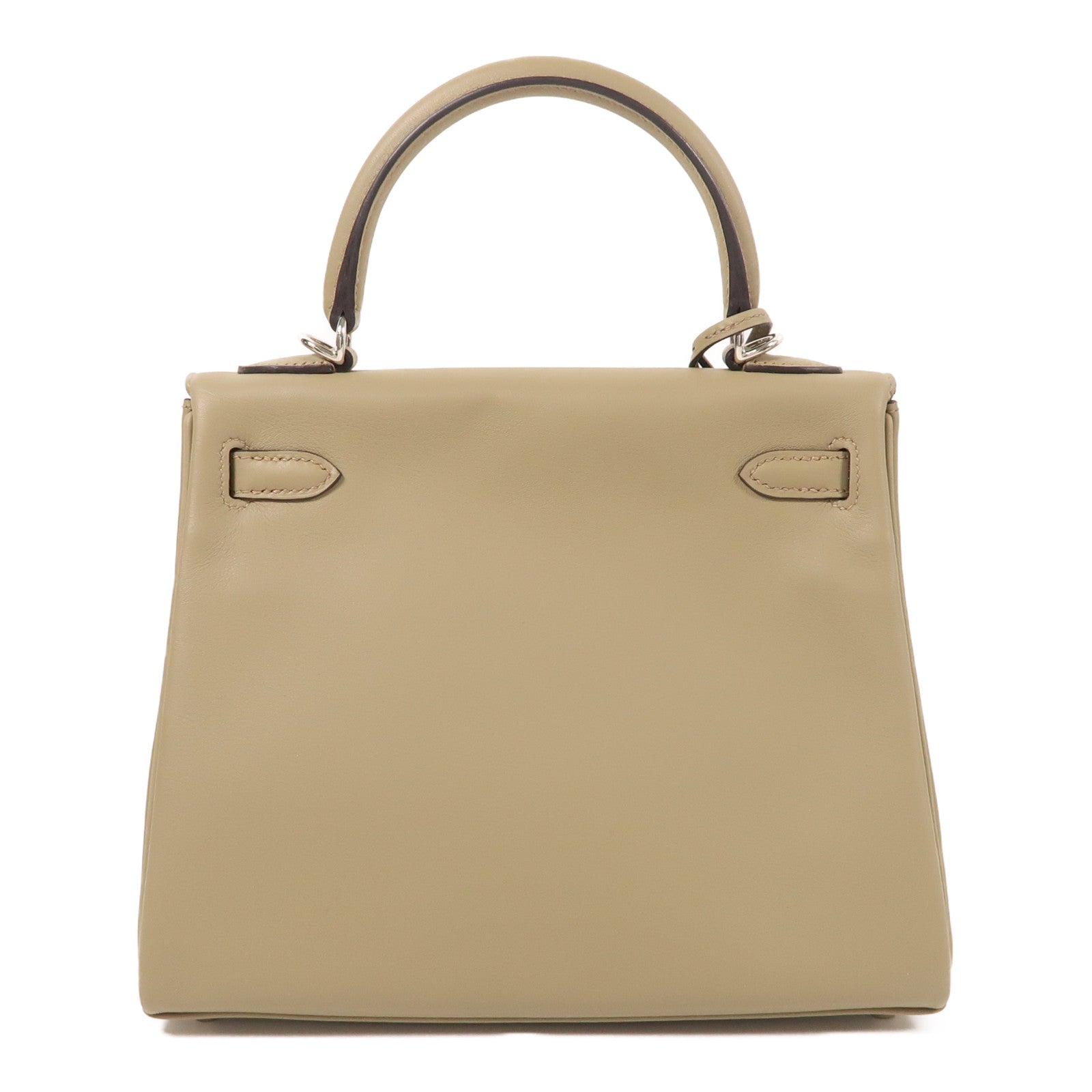 HERMES Swift皮革Kelly 25銀扣手挽肩背兩用袋