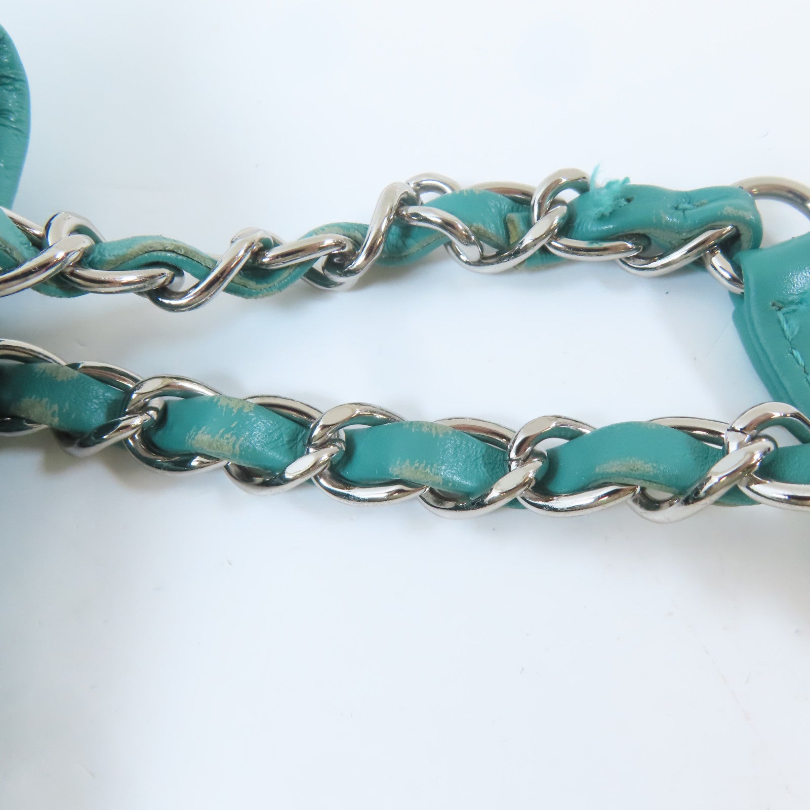 CHANEL (PRICE DOWN) Quilted CC SHW Chain Shoulder Handbag Lambskin Leather Green