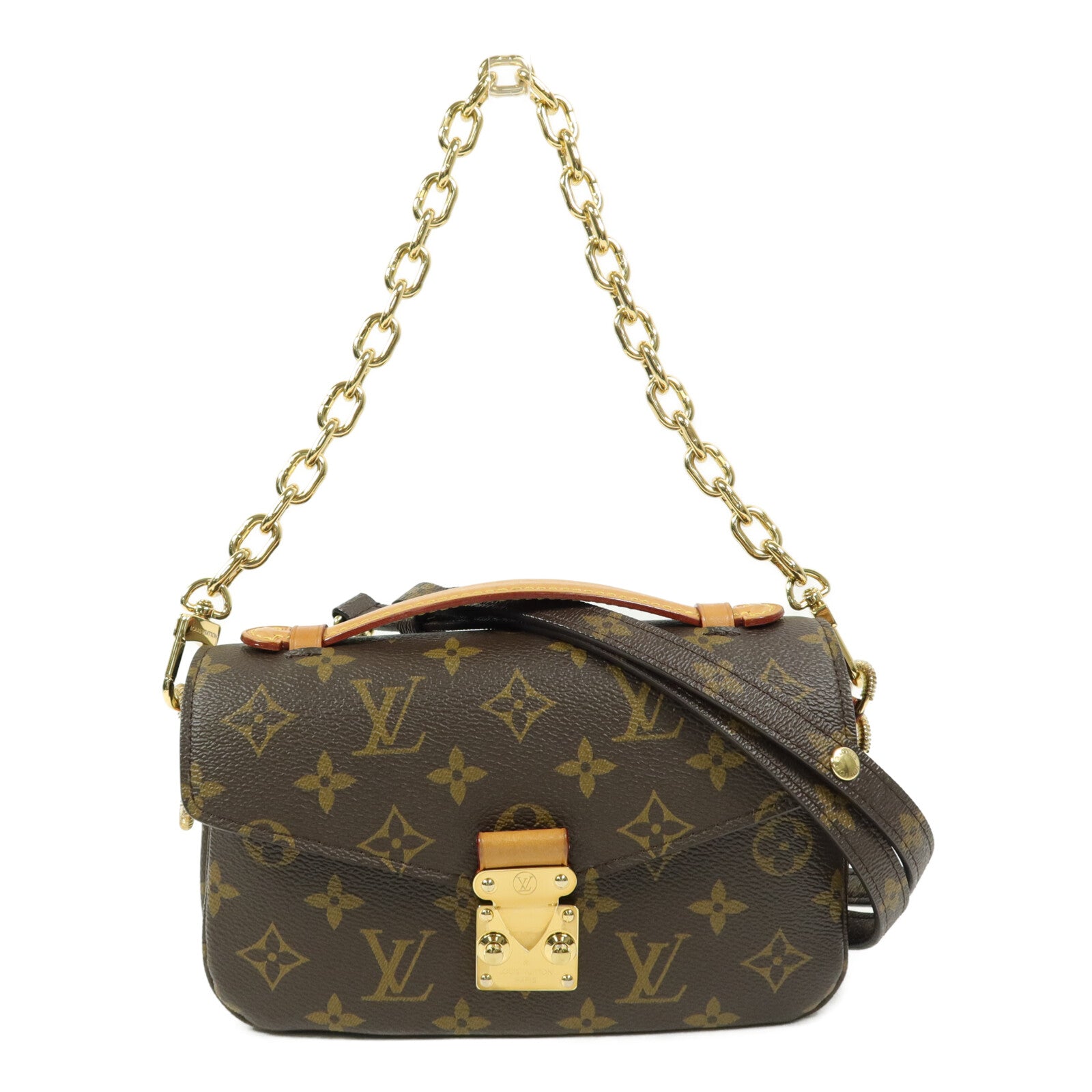 LOUIS VUITTON Monogram Pochette Metis East West手挽肩背兩用袋