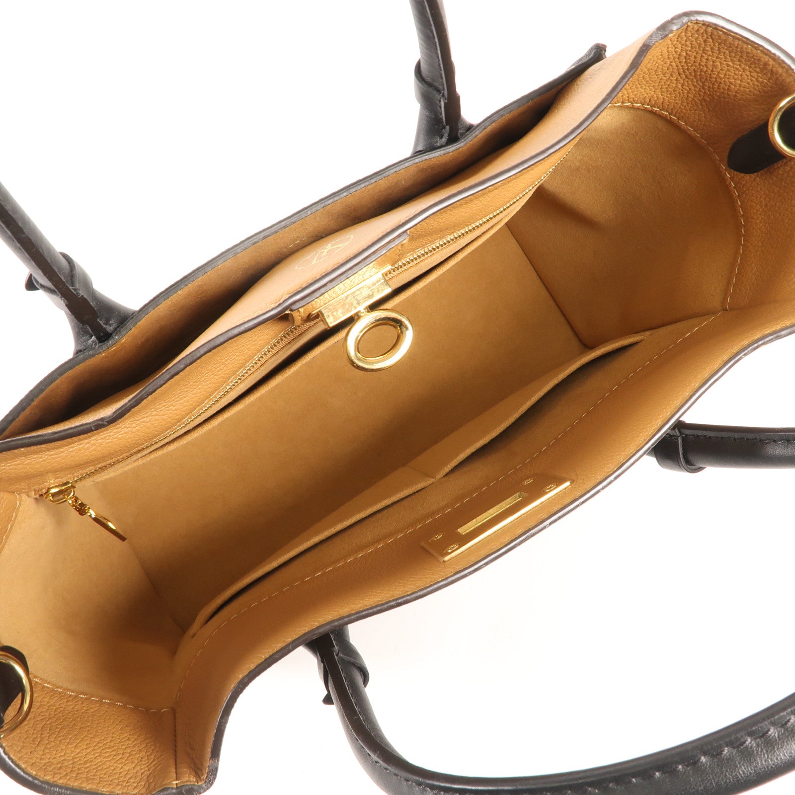 LOUIS VUITTON Monogram/牛皮皮革On My Side MM金扣手挽肩背兩用袋