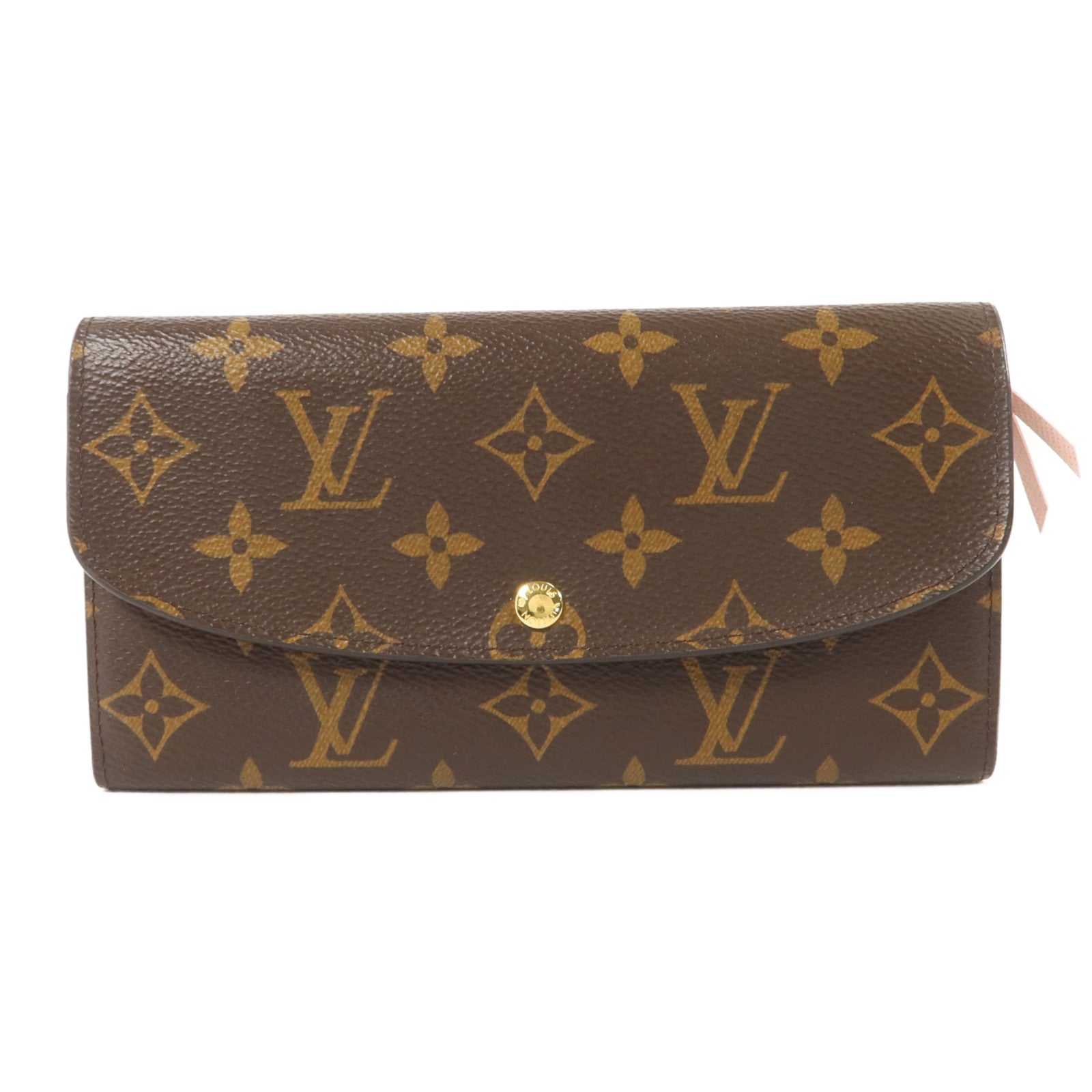 LOUIS VUITTON Monogram Emilie金扣長錢包