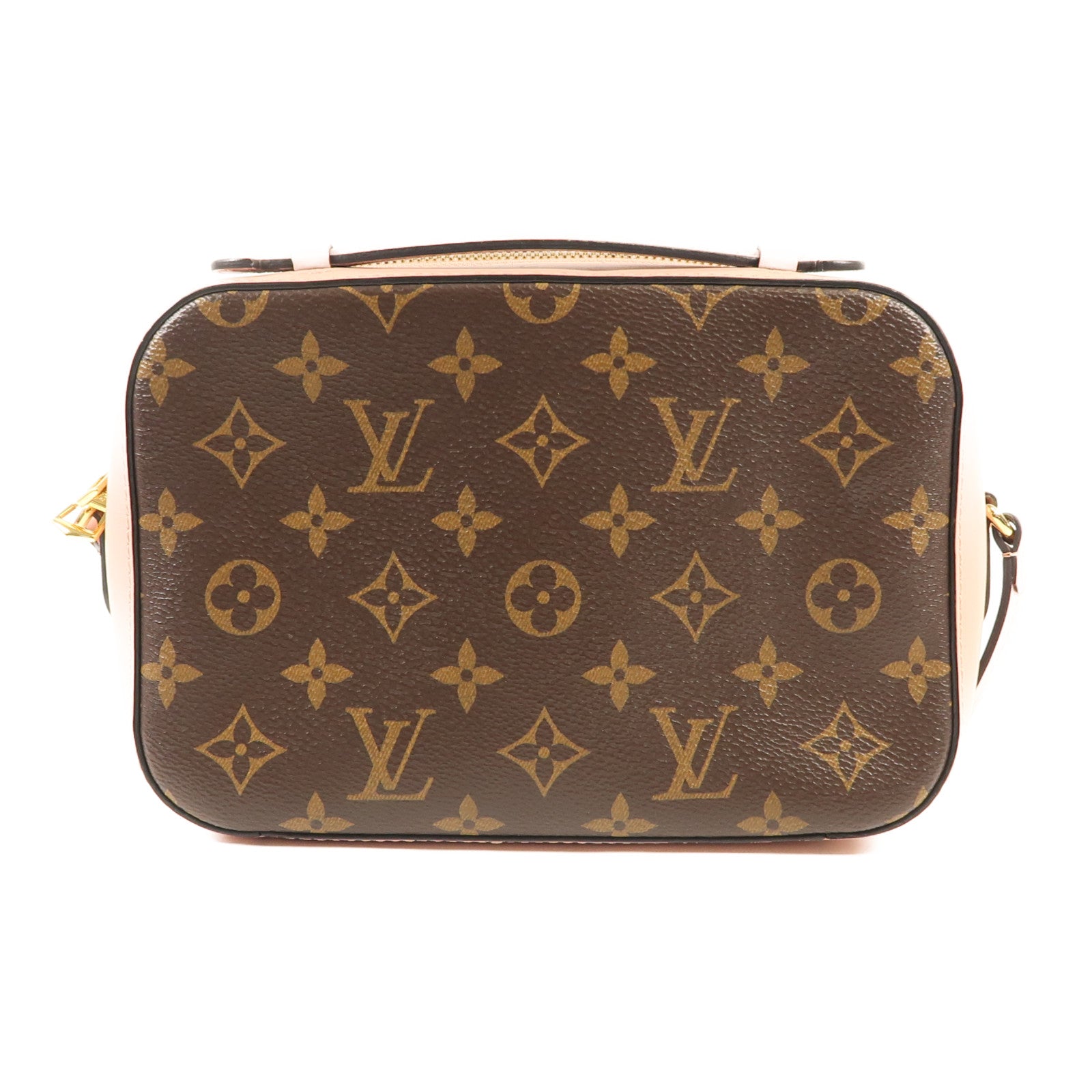 LOUIS VUITTON Monogram Saintonge金扣手挽肩背兩用袋