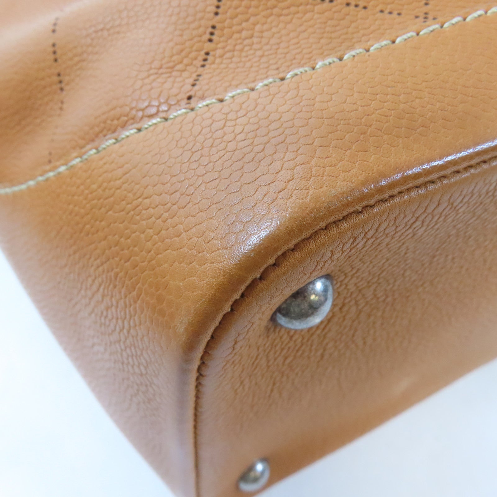 CHANEL 【激減優惠】菱格牛皮皮革2 Way Shoulder Bag手挽肩背兩用袋啡色