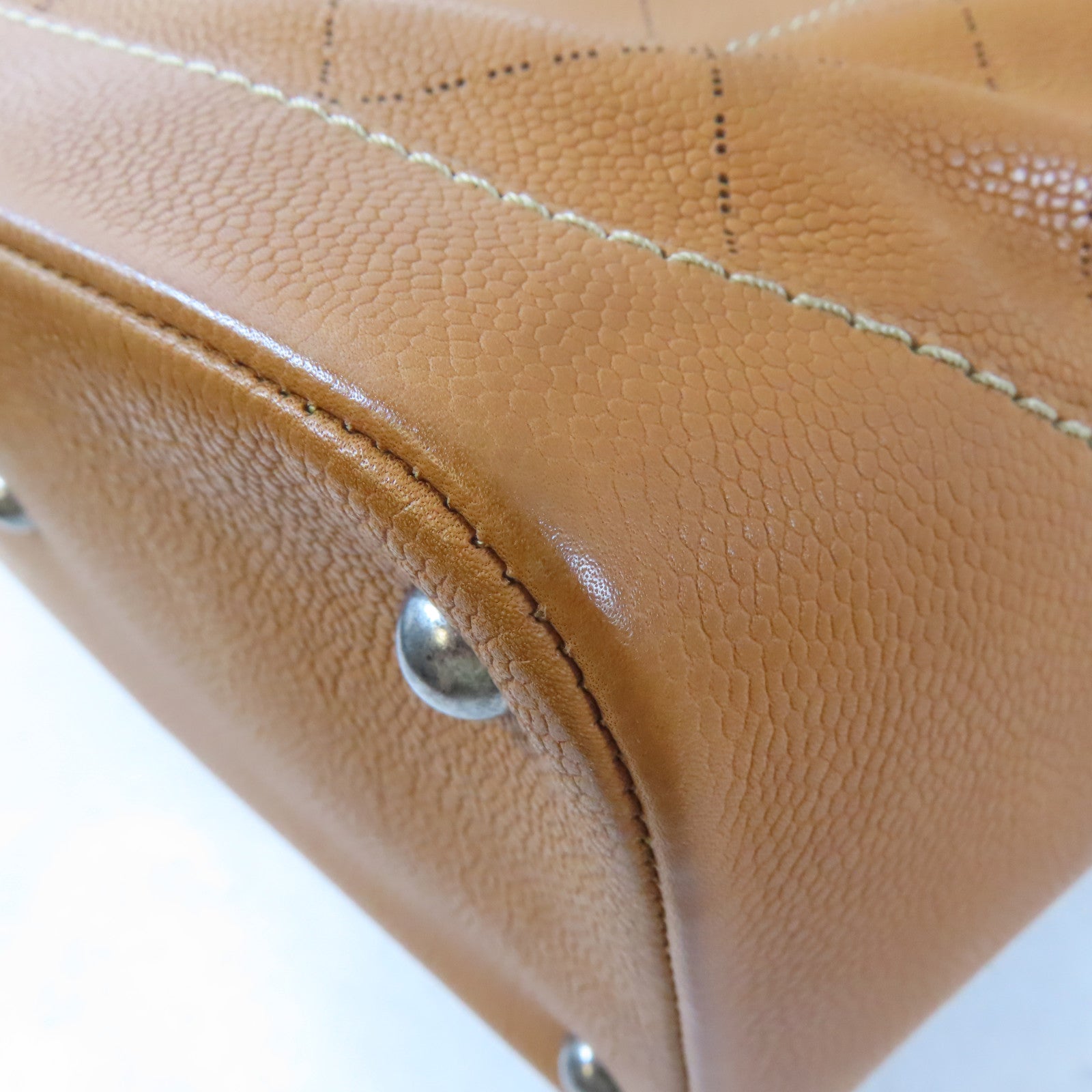 CHANEL 【激減優惠】菱格牛皮皮革2 Way Shoulder Bag手挽肩背兩用袋啡色