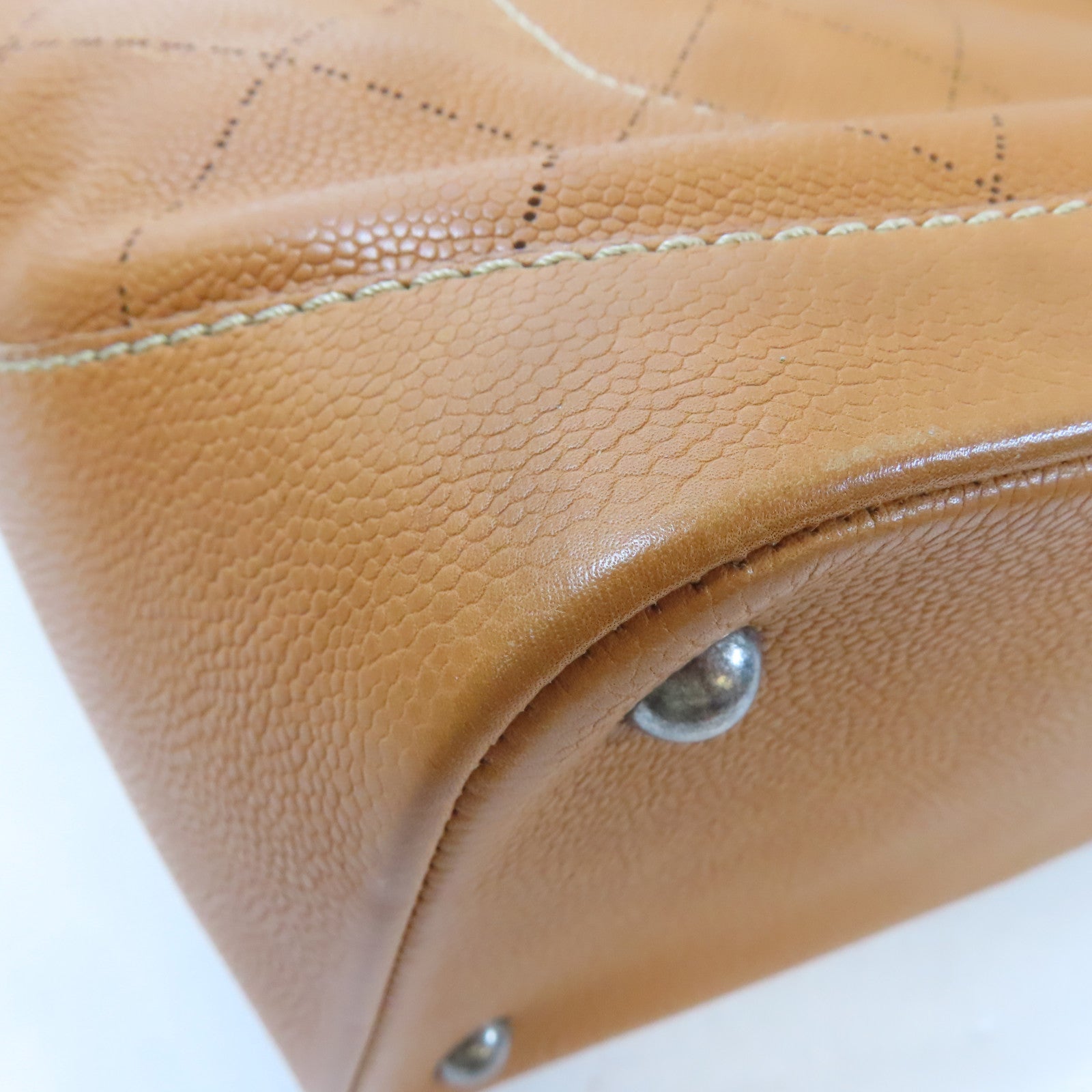 CHANEL 【激減優惠】菱格牛皮皮革2 Way Shoulder Bag手挽肩背兩用袋啡色