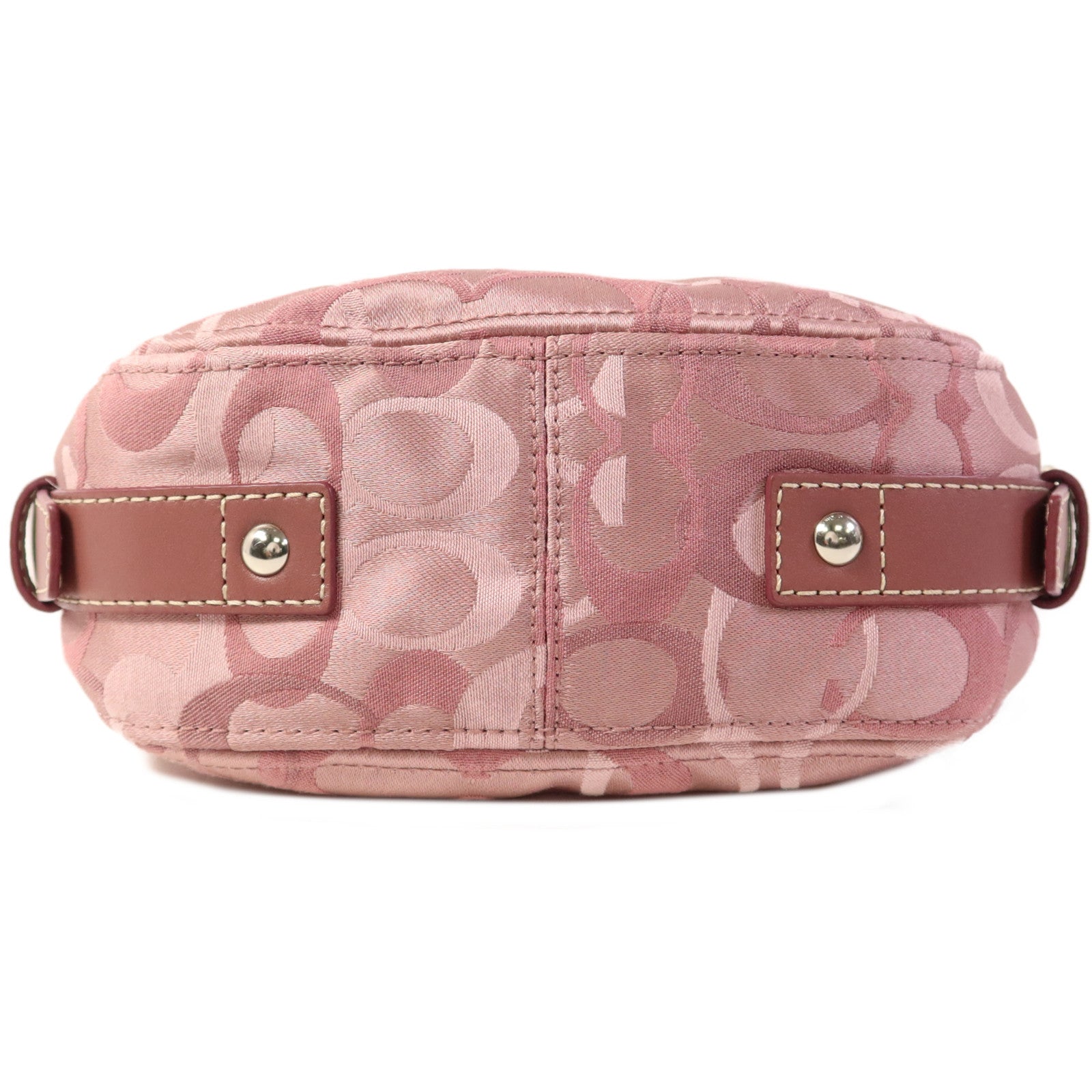 COACH 布料Zoe Handbag銀扣手挽袋